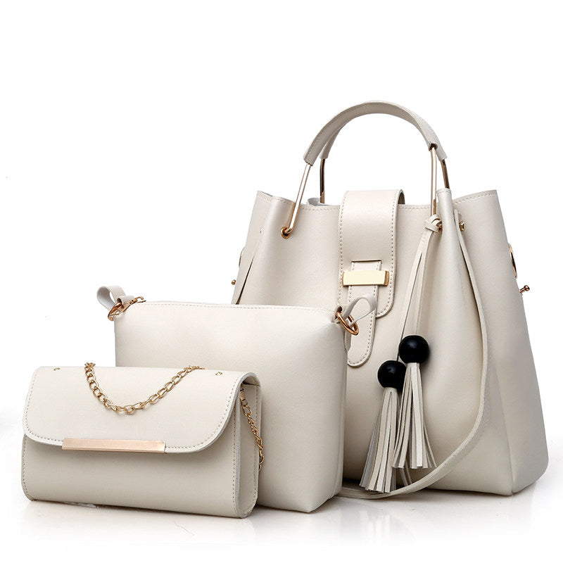 Women PU Leather Messenger and Shoulder Bag Set