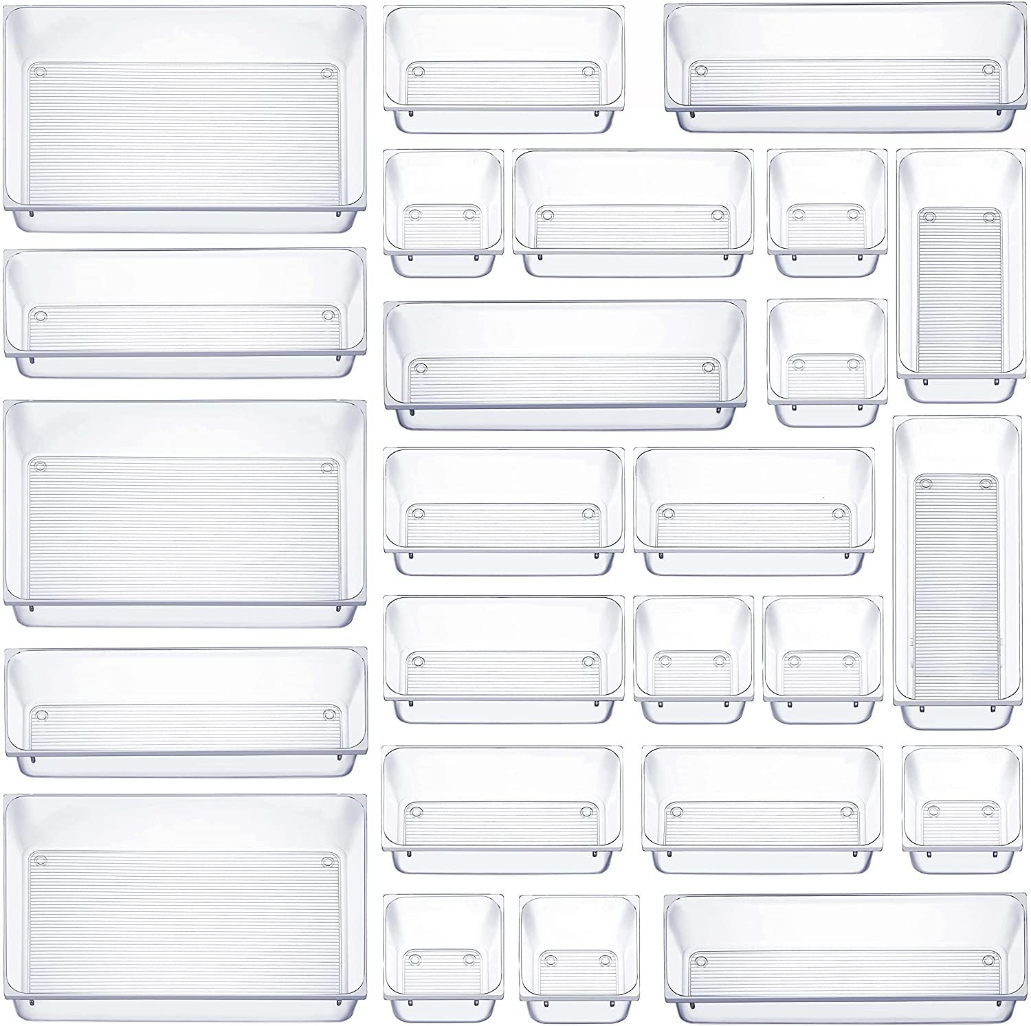 Home transparent drawer storage box