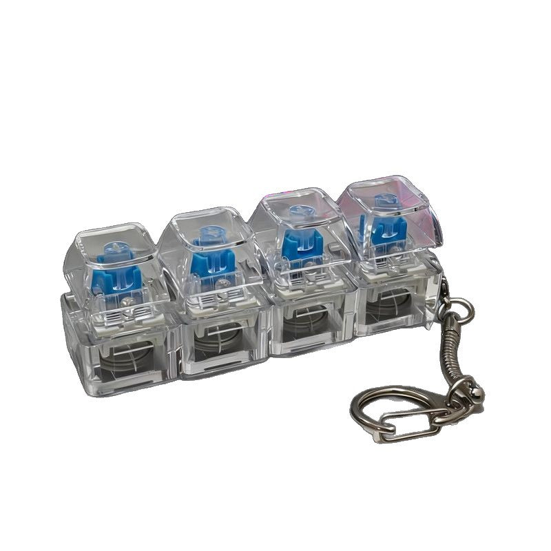 RGB Light Up Keychain Stress Relief Button Toy