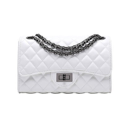 2025 New European and American Fashion Trendy Diamond Plaid Chain Bag Chanel Style Women's Bag Shoulder Crossbody Bag Women's Bag Small Bag