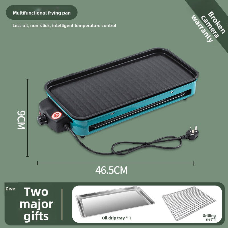 Home smokeless barbecue grill