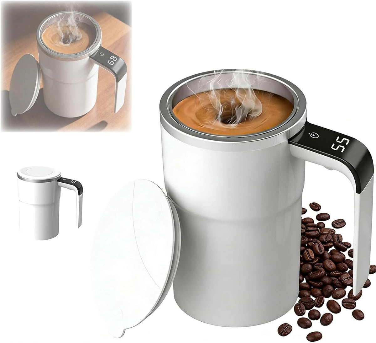 Rechargeable Automatic Magnetic Stirring Mug
