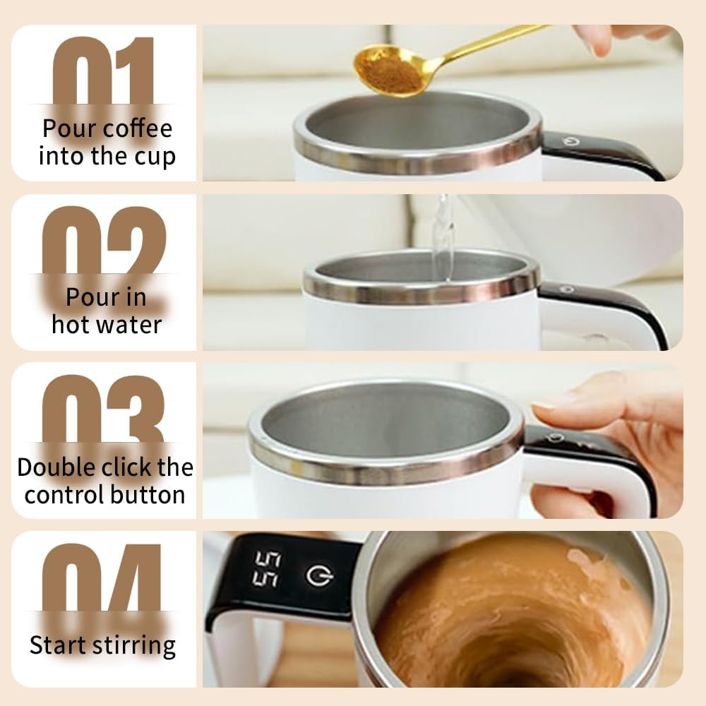 Rechargeable Automatic Magnetic Stirring Mug