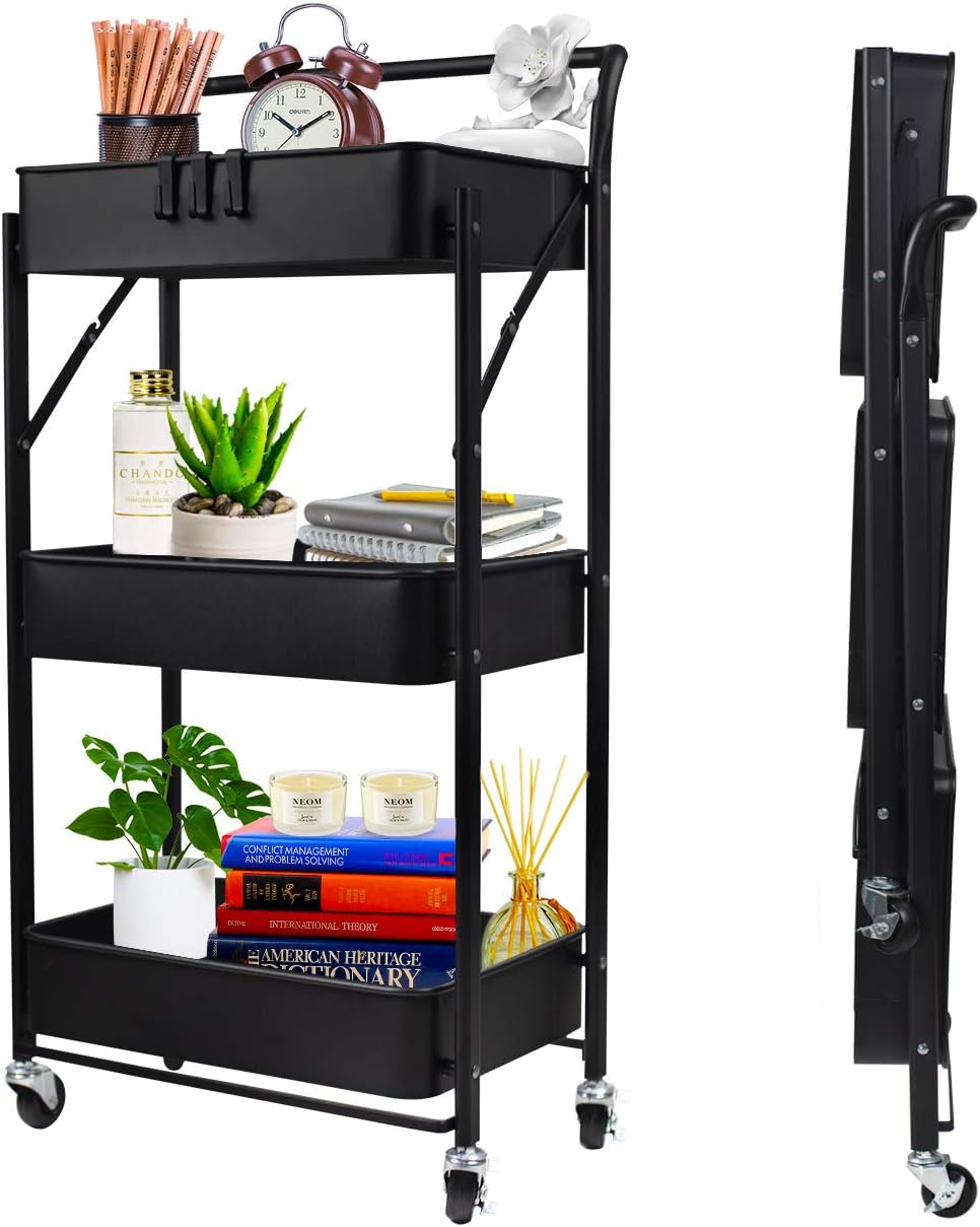3 Layer Foldable Metal Storage Rack