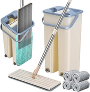 Double Sided Flat Mop with Bucket