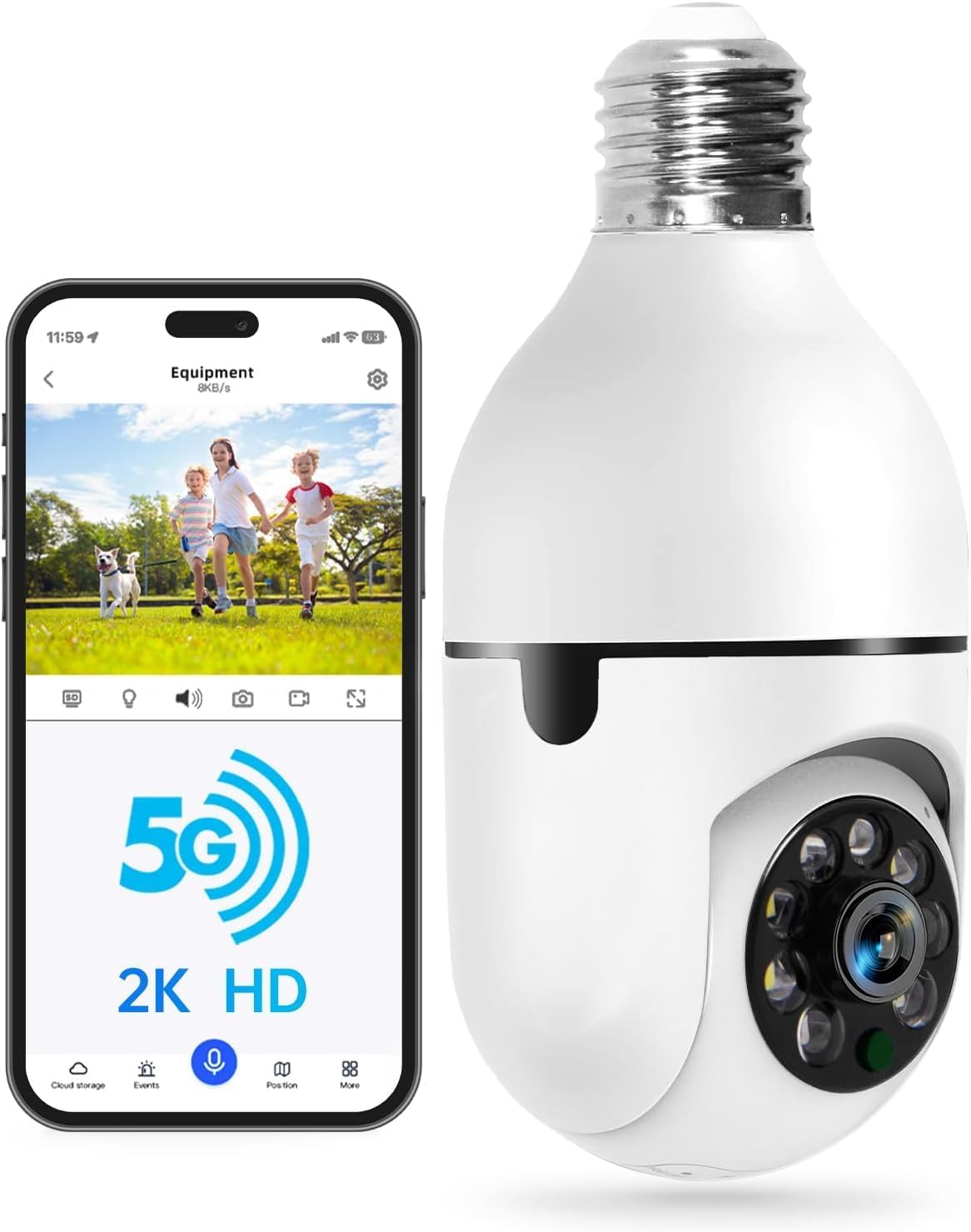 Light Bulb Security Camera