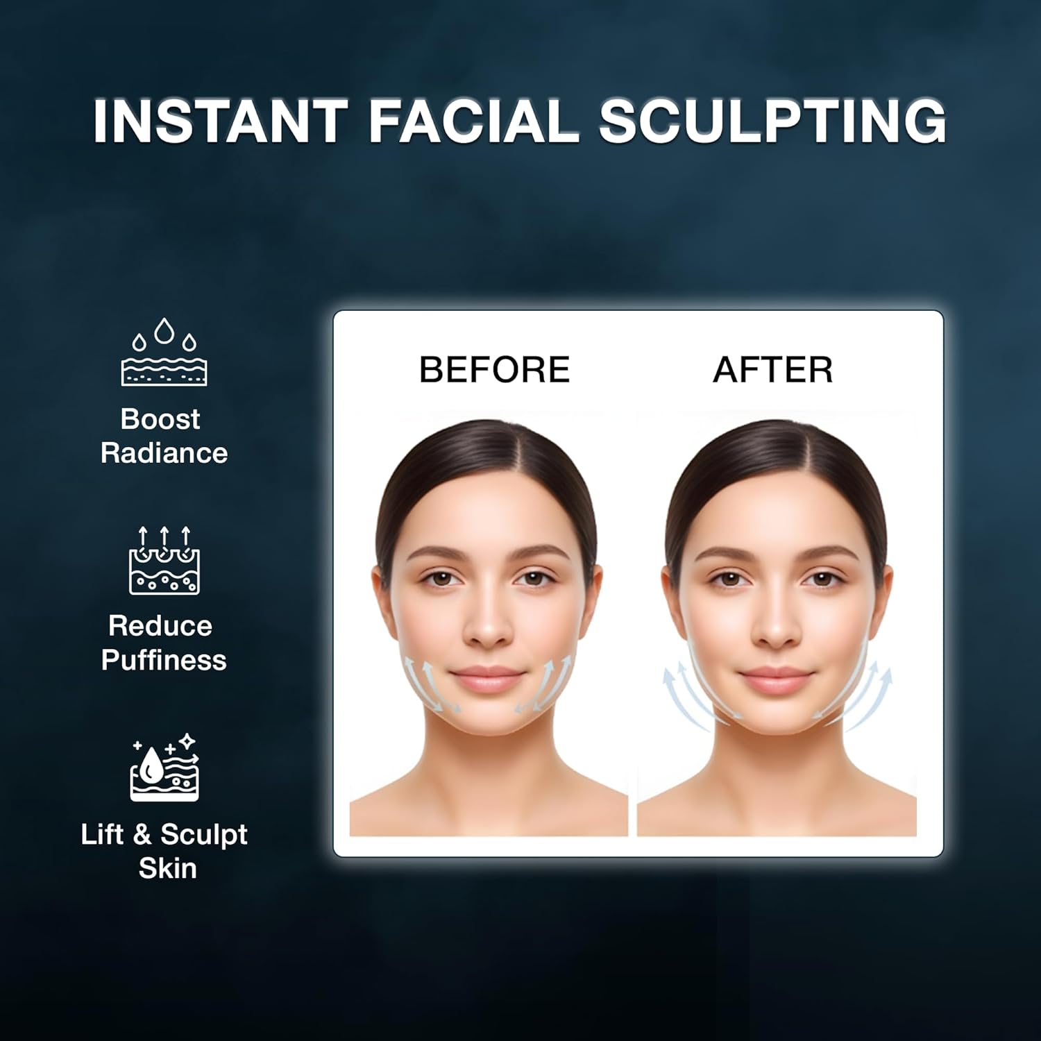 Lymphatic Contour Face Brush, Lymphatic Drainage Massager for Face