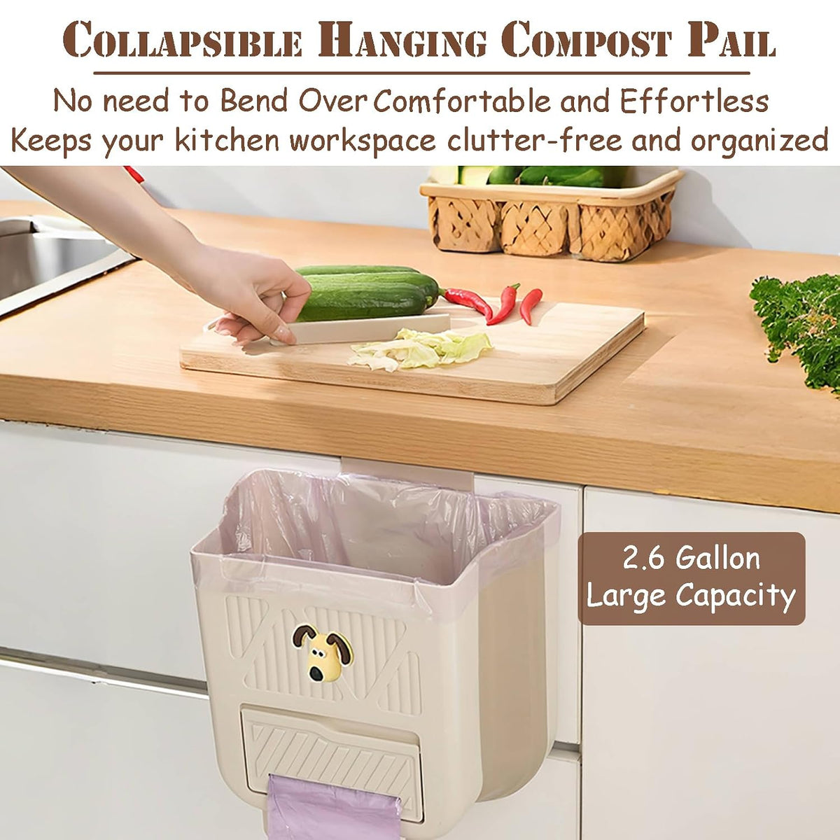 Kitchen Foldable Trash Bin