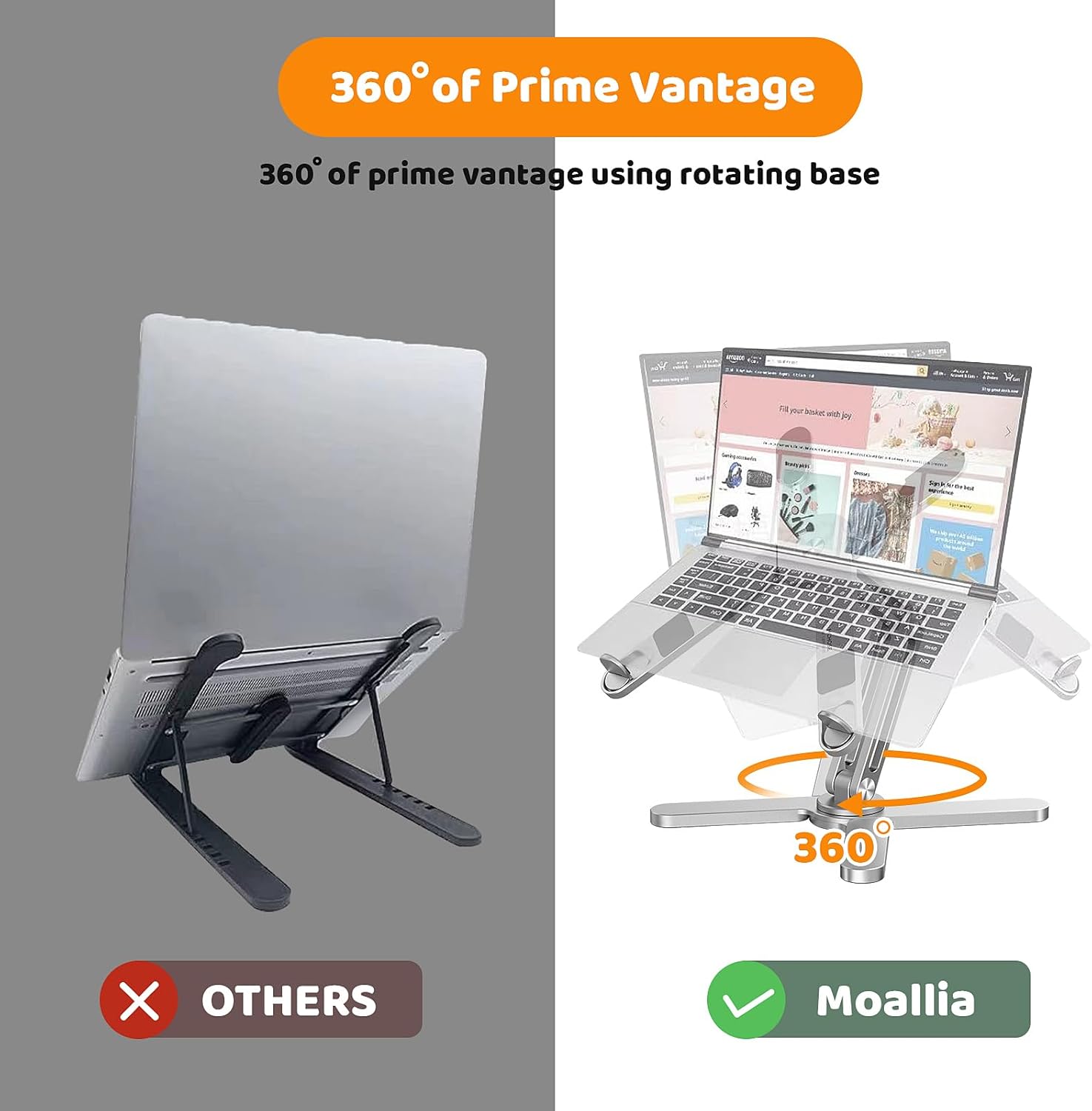 X Foldable Laptop Stand