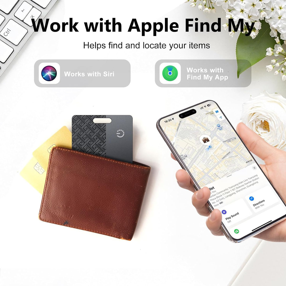 Ultra-Thin Wallet Tracker Card