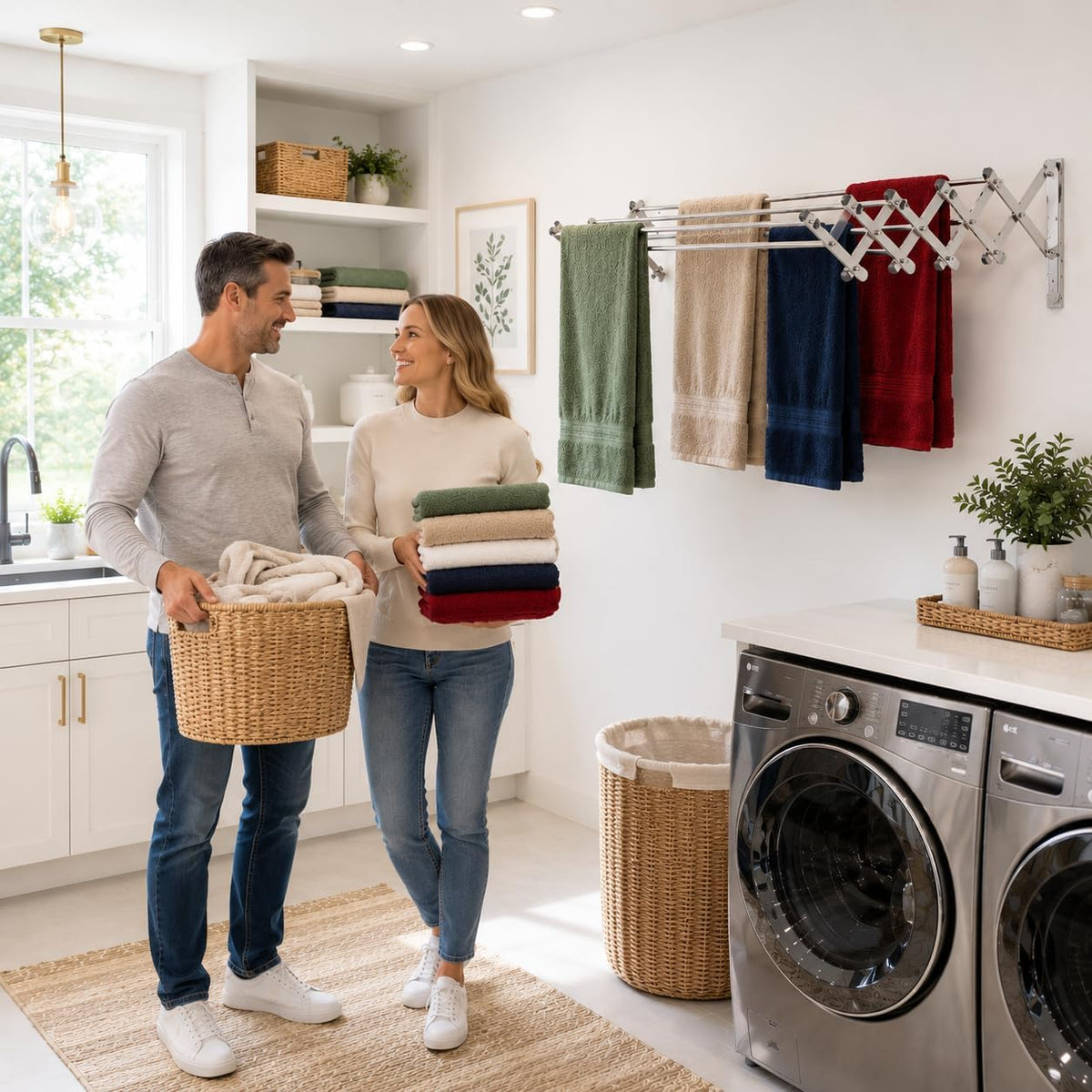 Wall Mounted Clothes Drying Rack