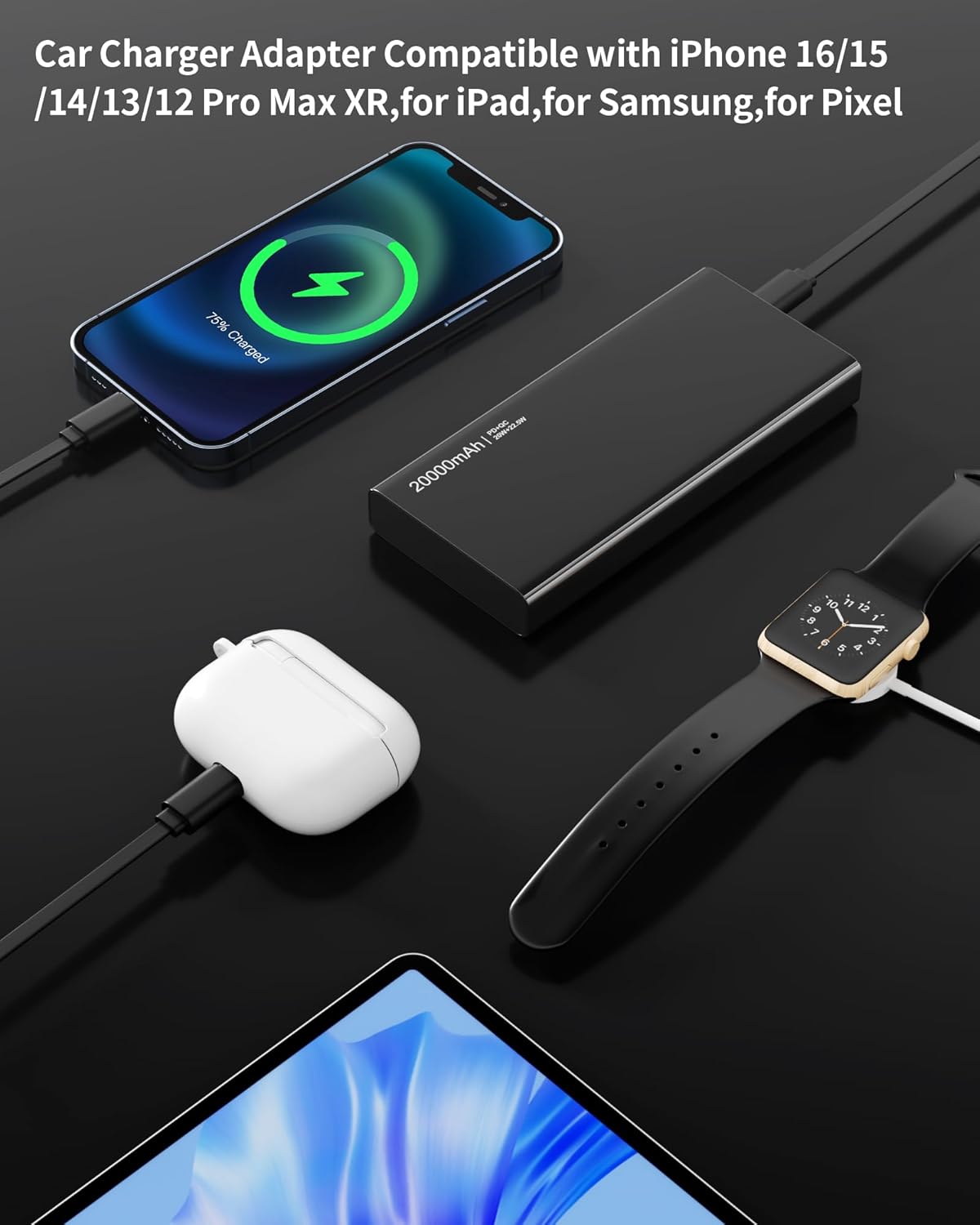 4 in 1 Fast Charging Car Charger