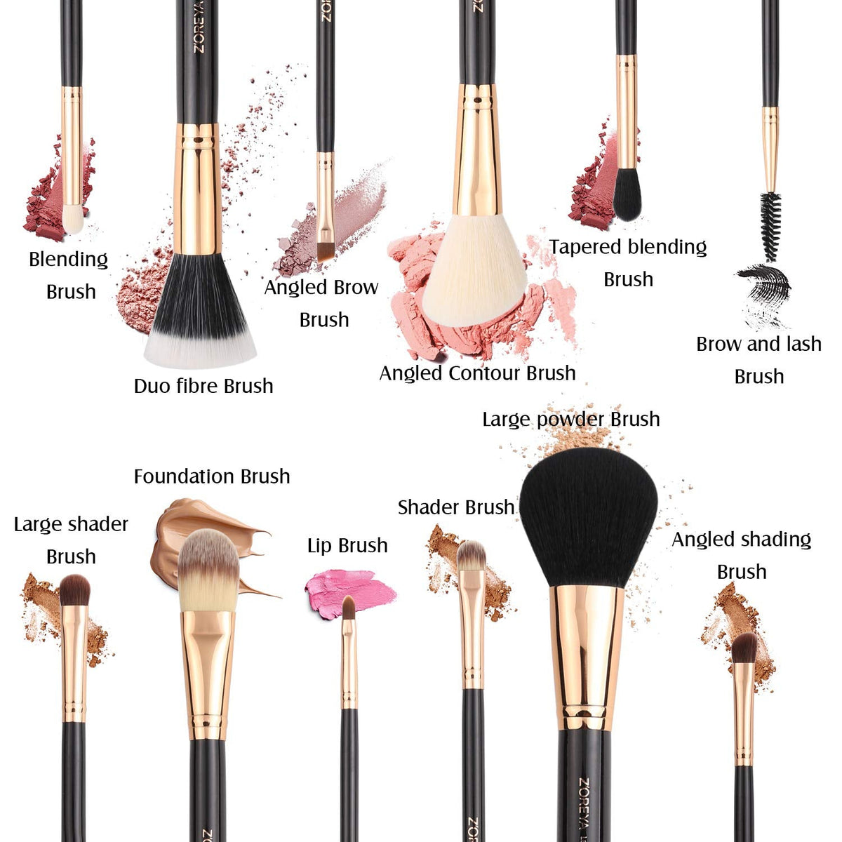 Premium Travel Makeup Brush Set