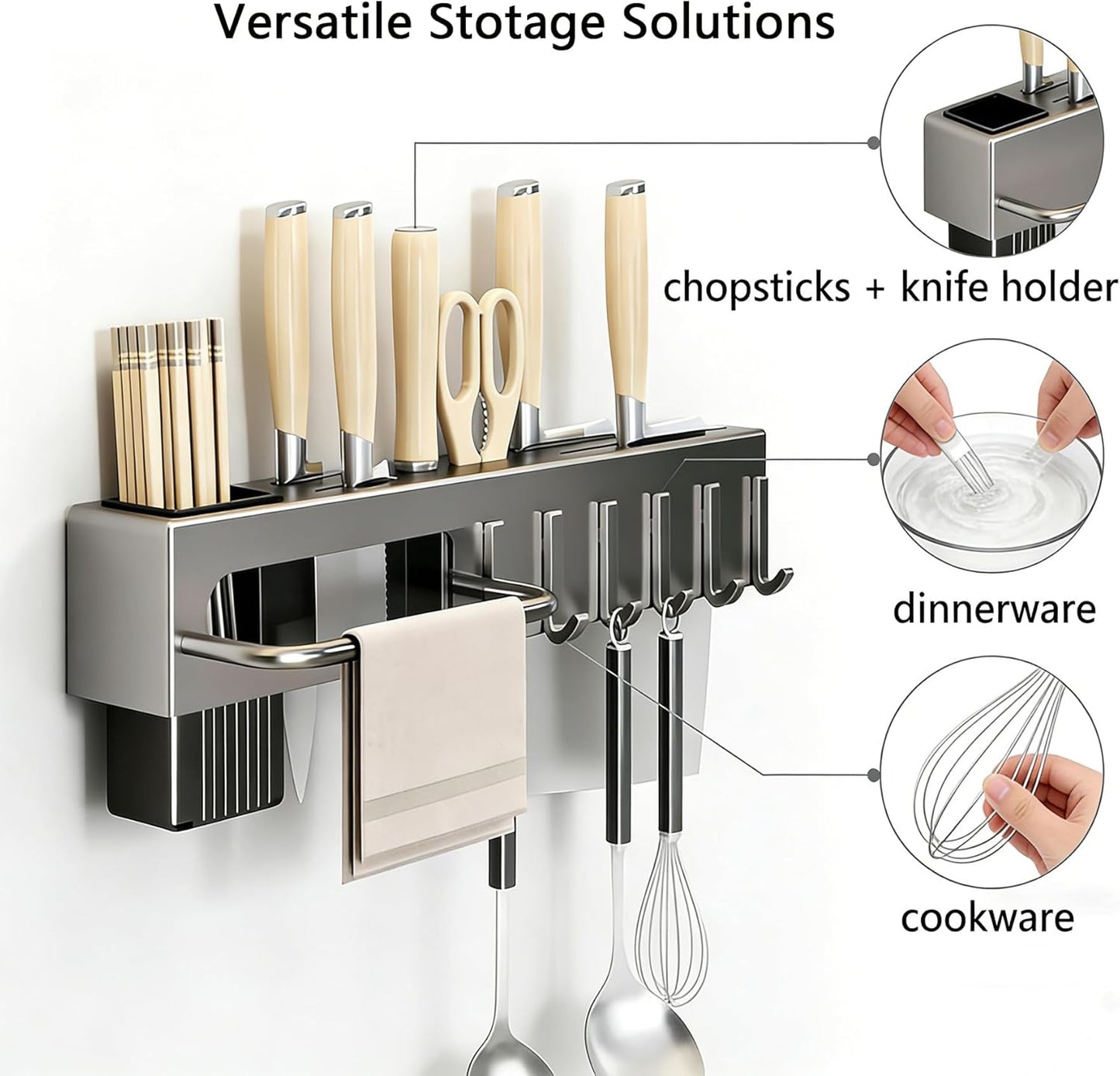 Carbon Steel Utensil Rack