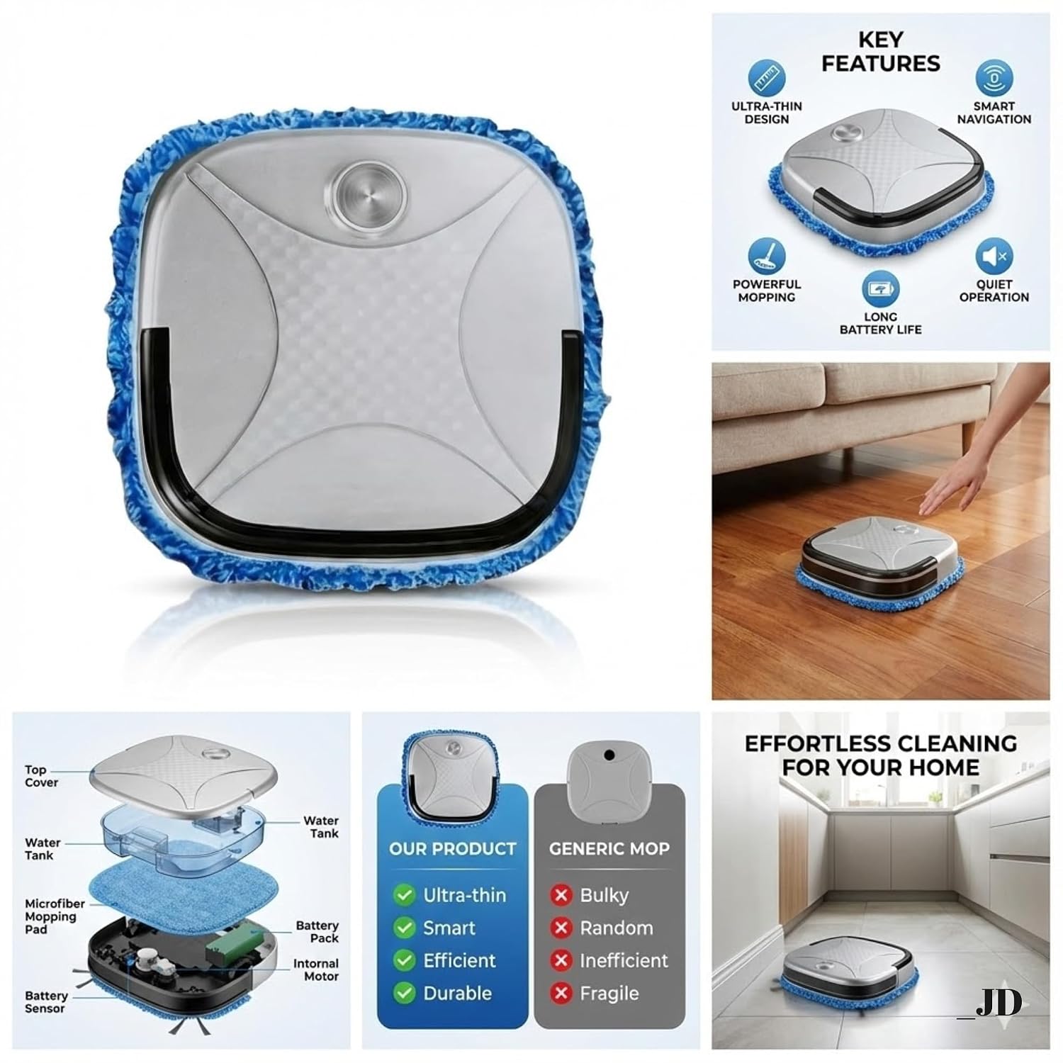 Drumstone Smart Robotic Vacuum Cleaner