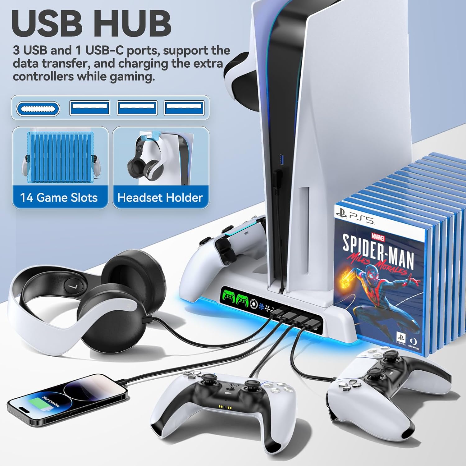 PS5 Cooling Stand Charging Station