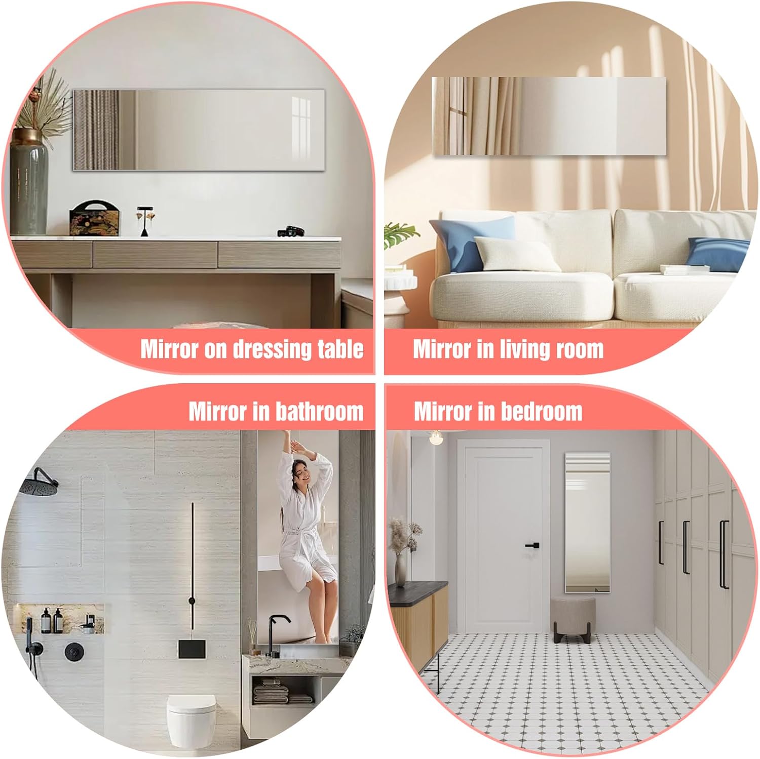 Full Length Self Adhesive Mirror