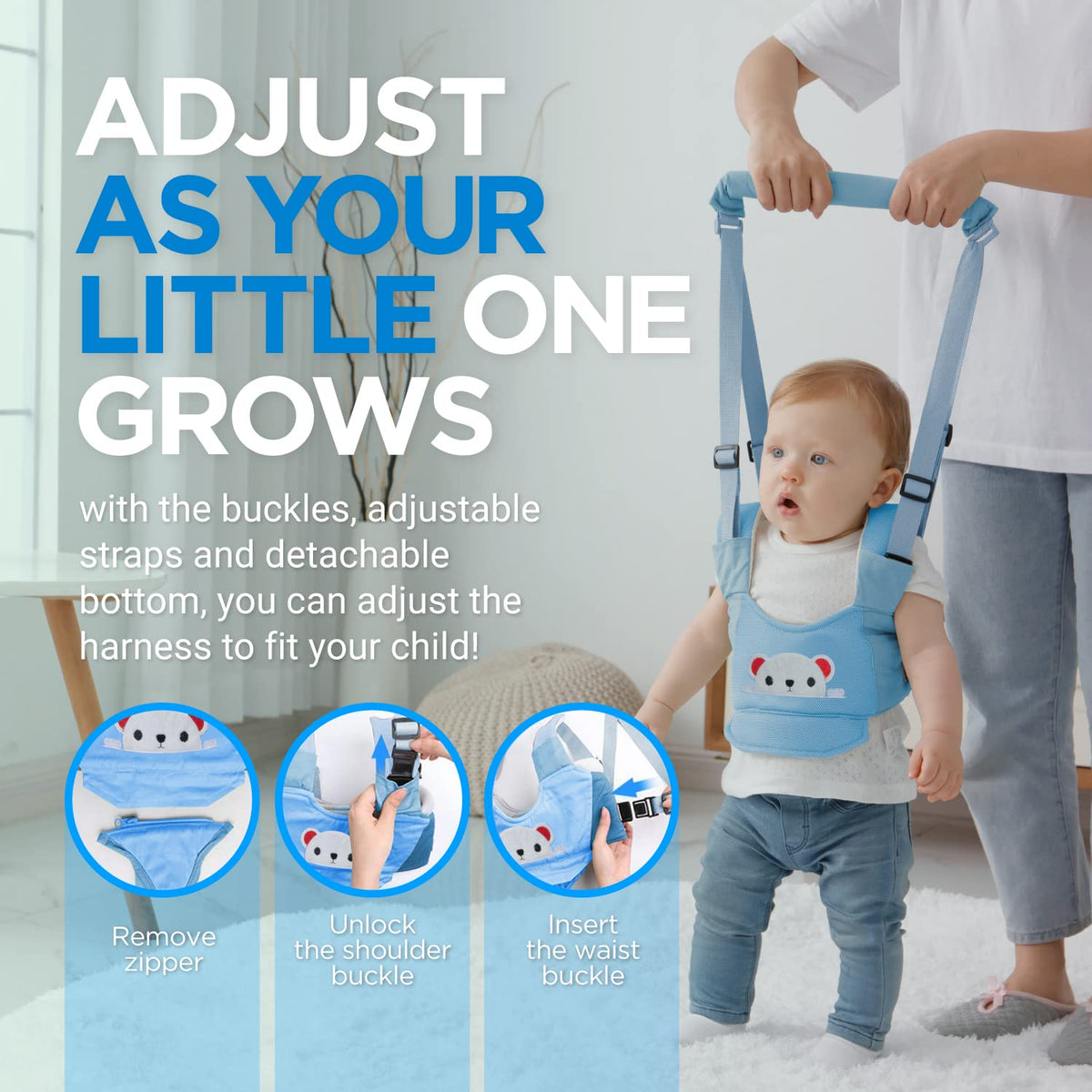 Adjustable Handheld Baby Walking Harness