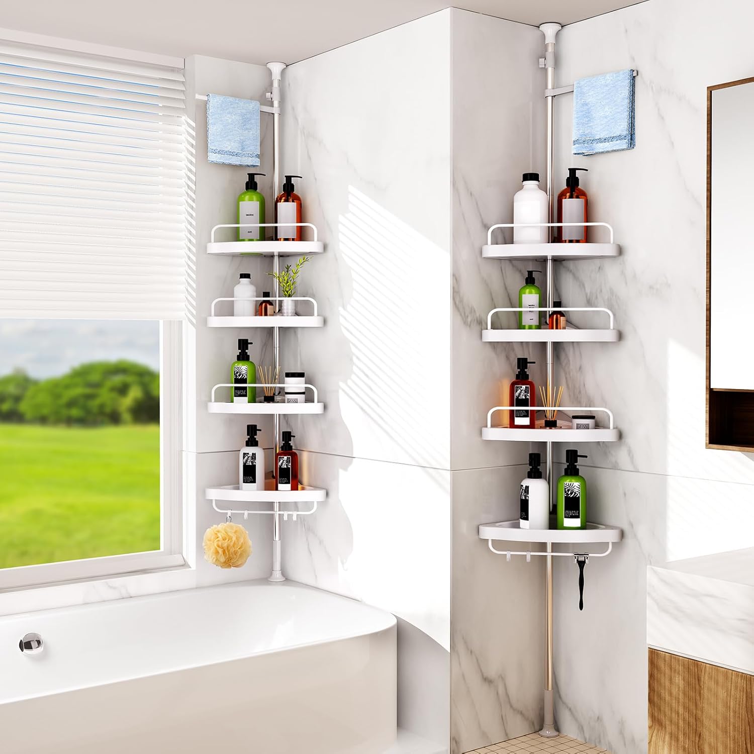 Shelf Shelves Shower Caddy Corner Organizer for Bathroom