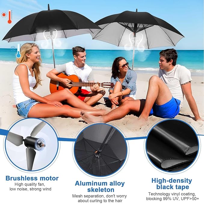 Electric Cooling Fan Umbrella