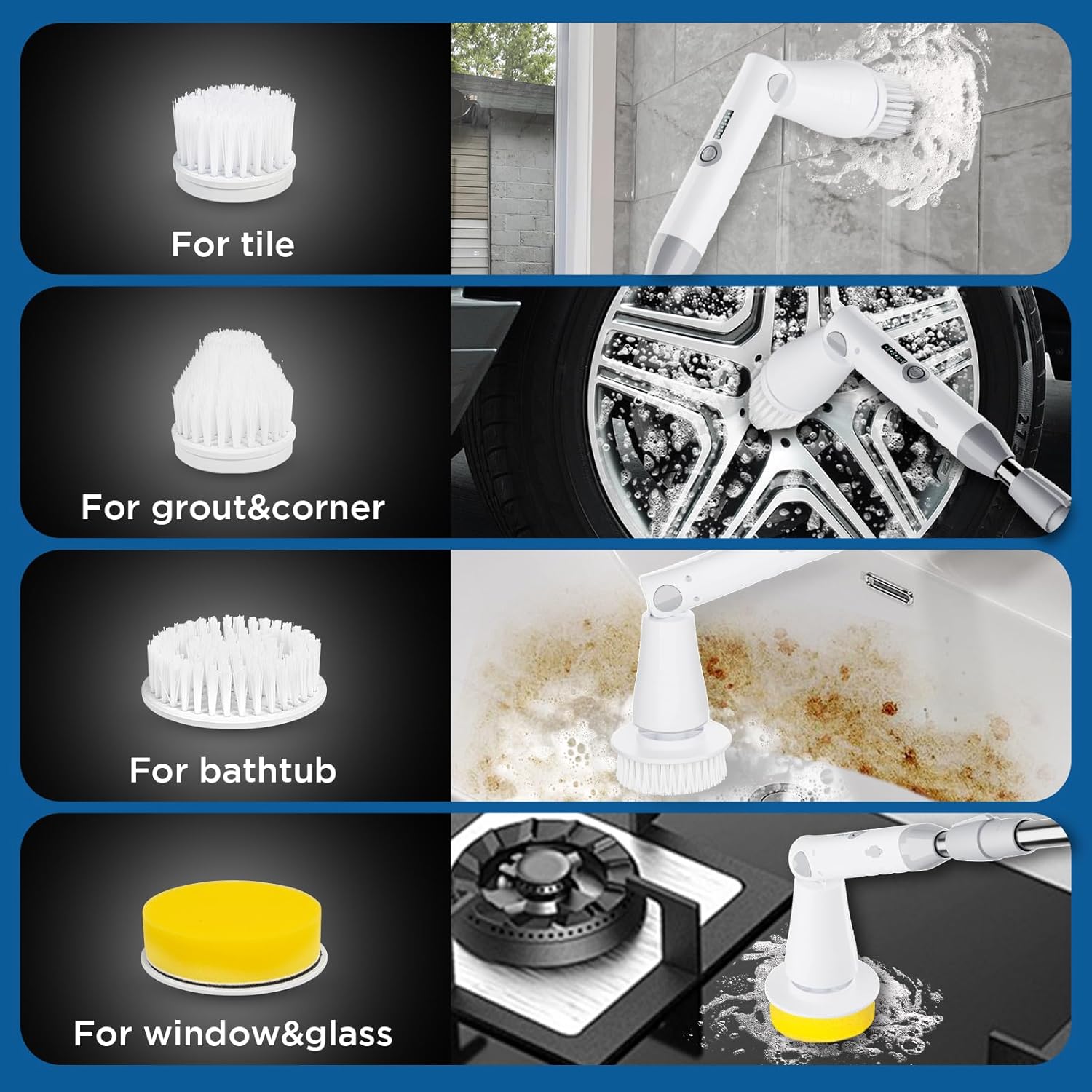 5 in 1  Electric Spin Scrubber