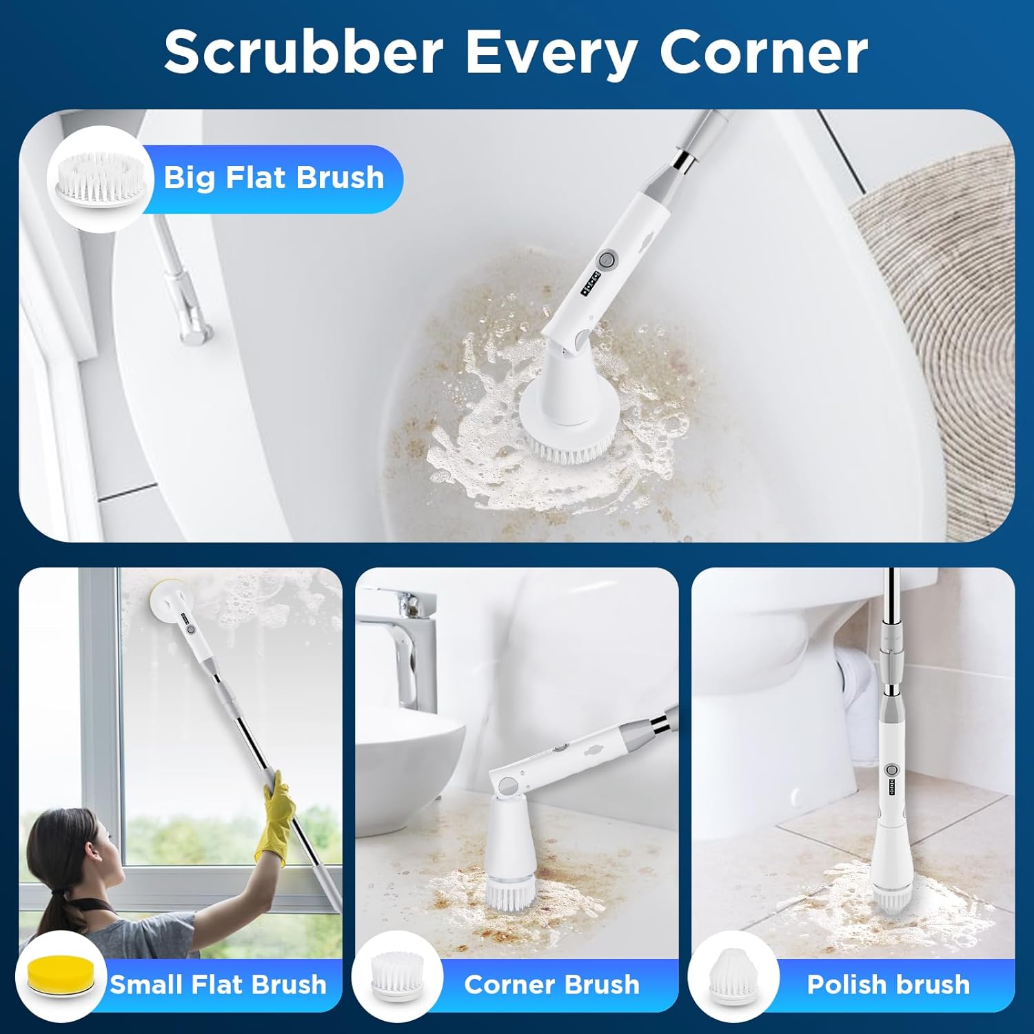 5 in 1  Electric Spin Scrubber