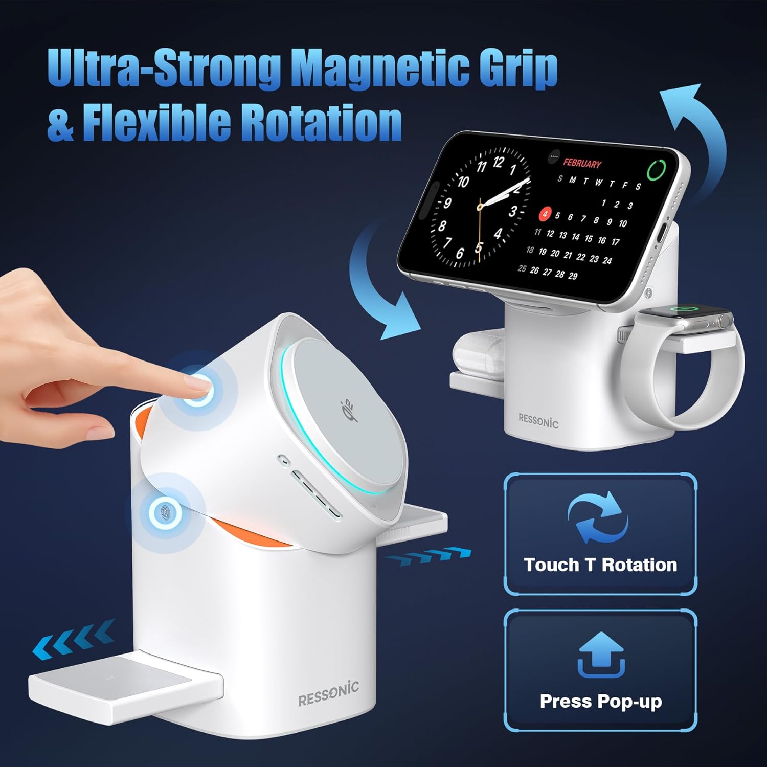 3 in 1 Multifunction Magnetic Wireless Charger