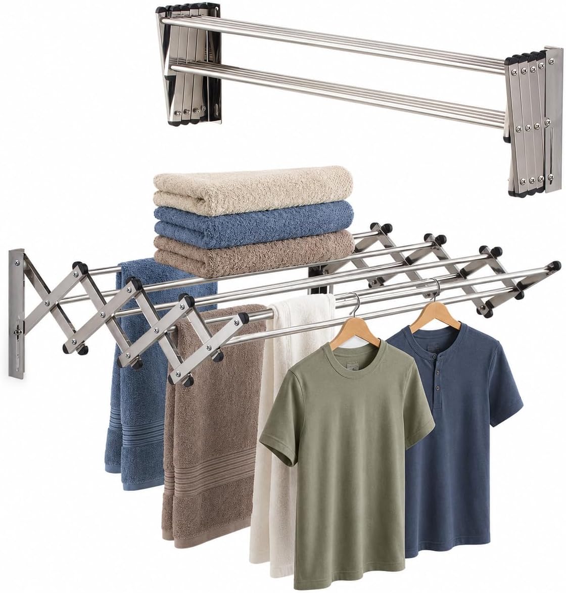Wall Mounted Clothes Drying Rack