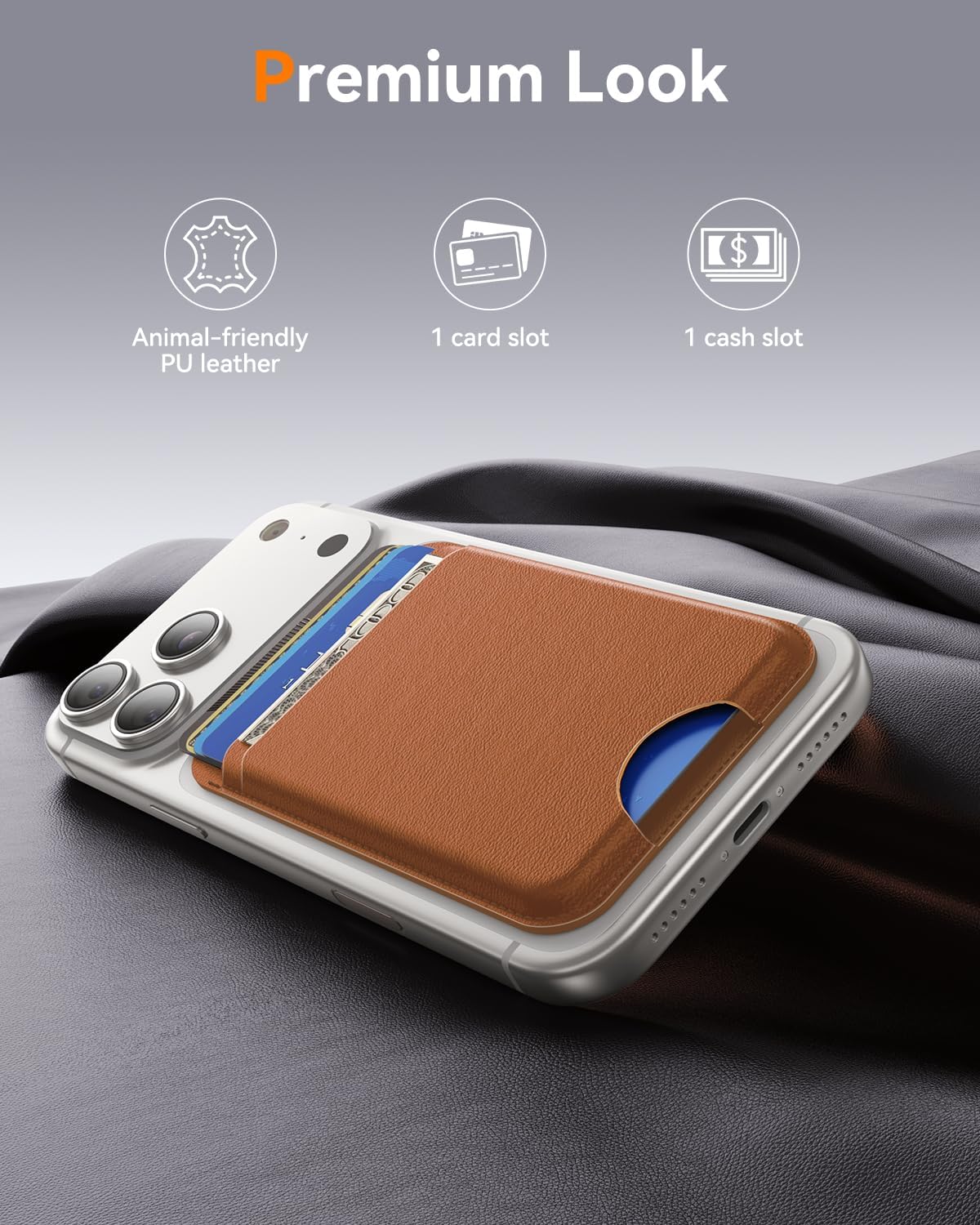 Magnetic Leather Wallet