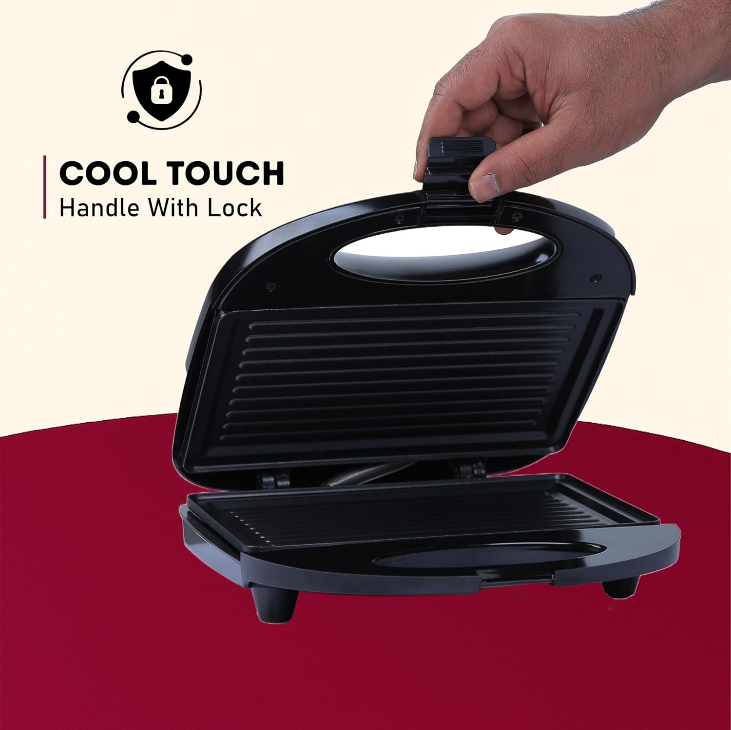 Electric Grill Non-Stick Sandwich Press