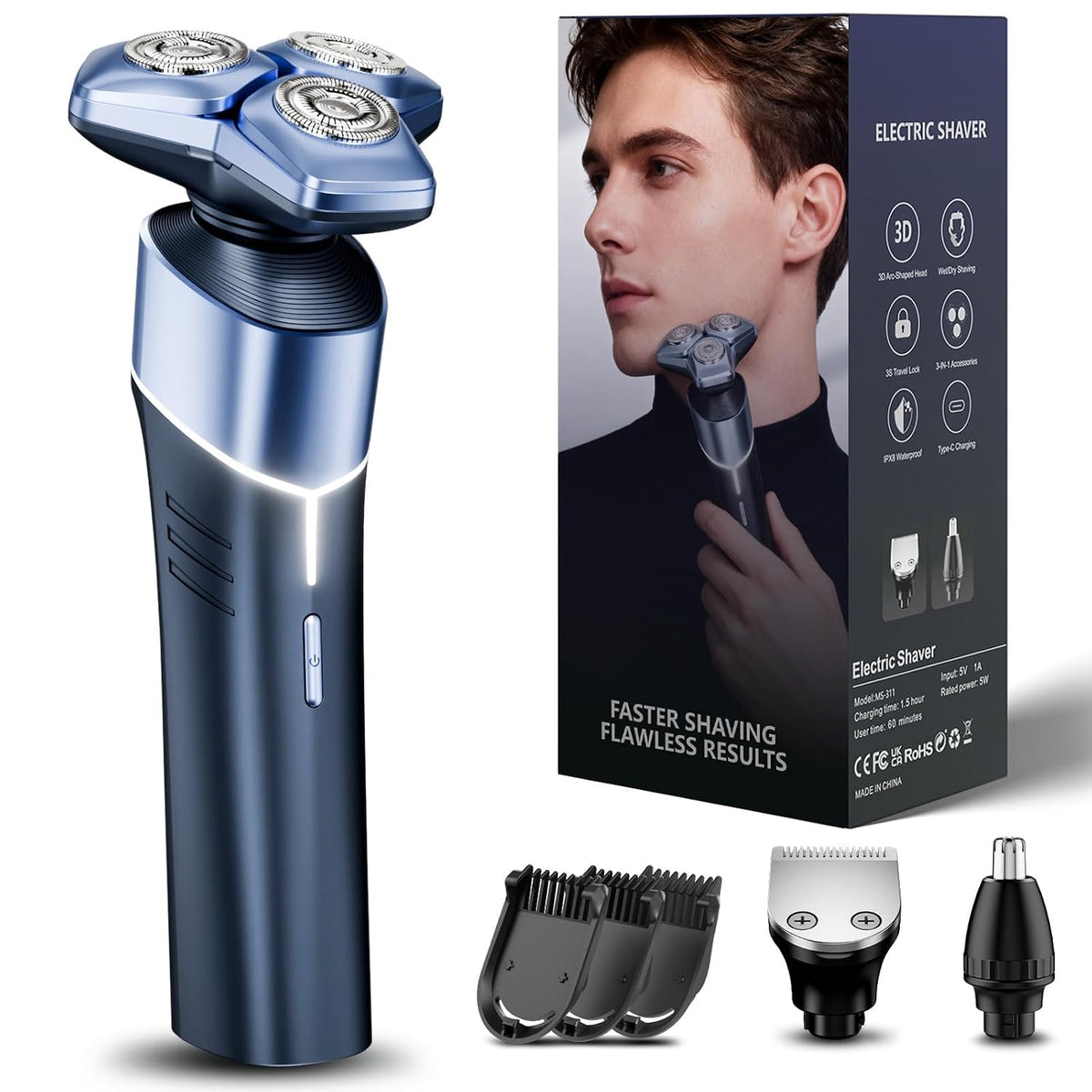 3 In 1 Men Shaver