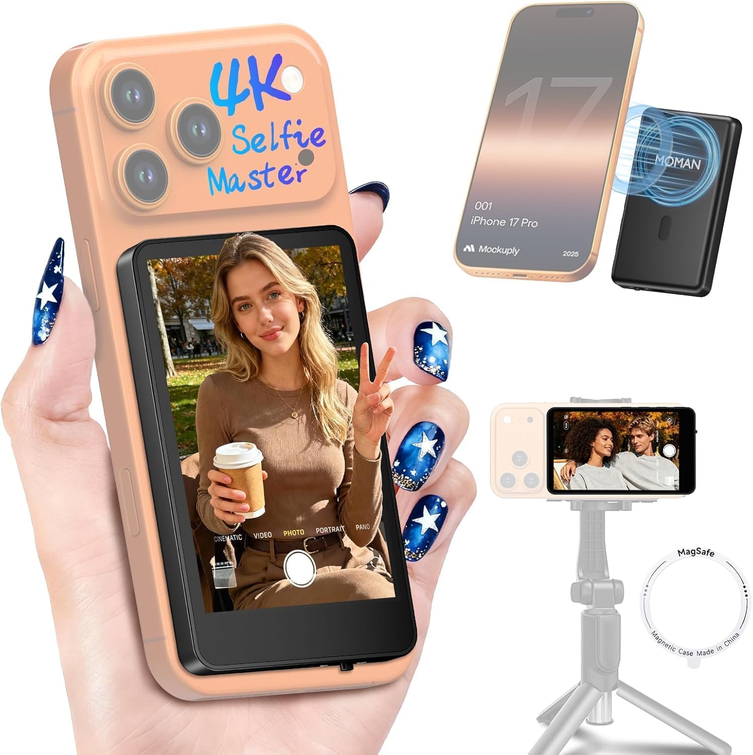 Magnetic Selfie Monitor Screen