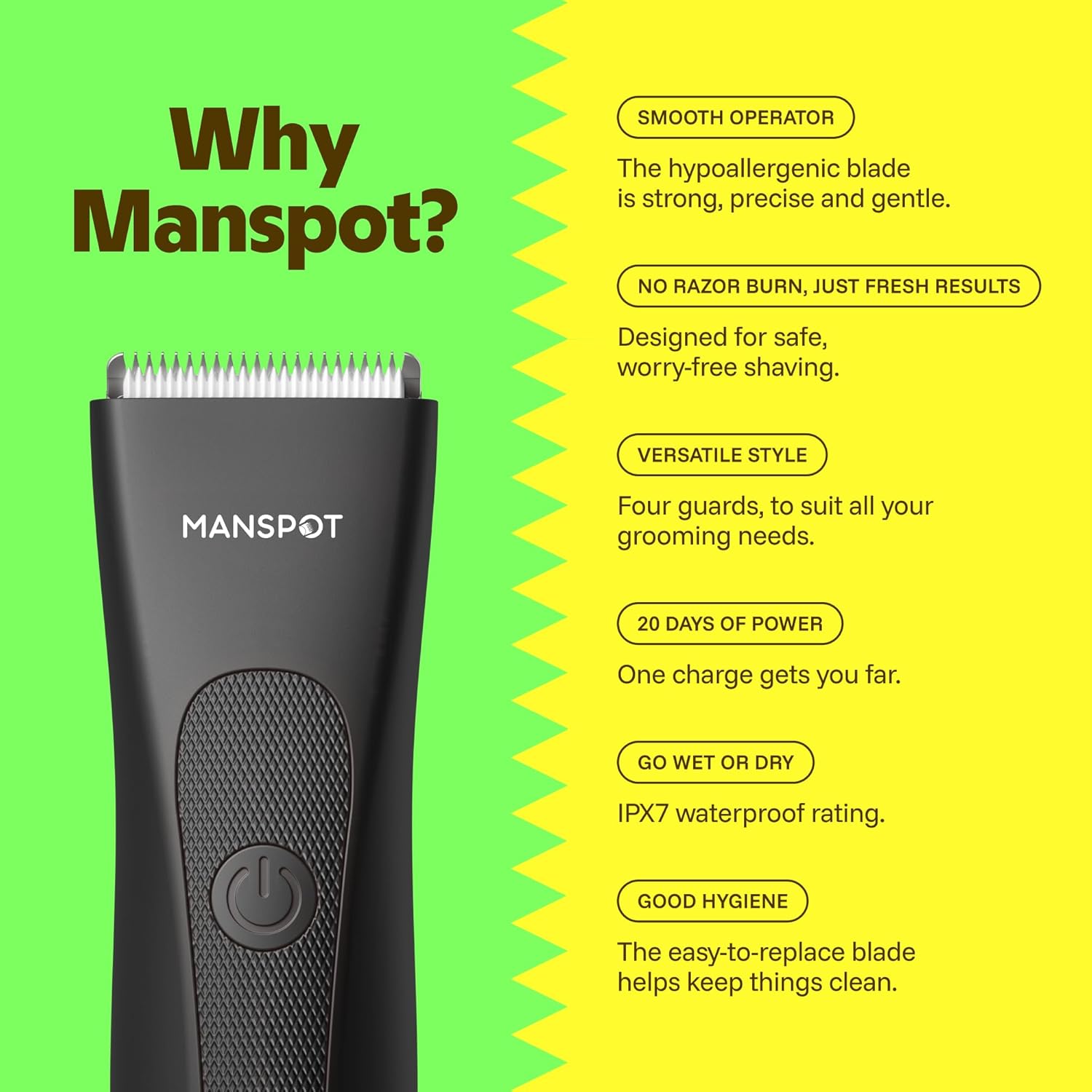 Body Hair Trimmer for Men
