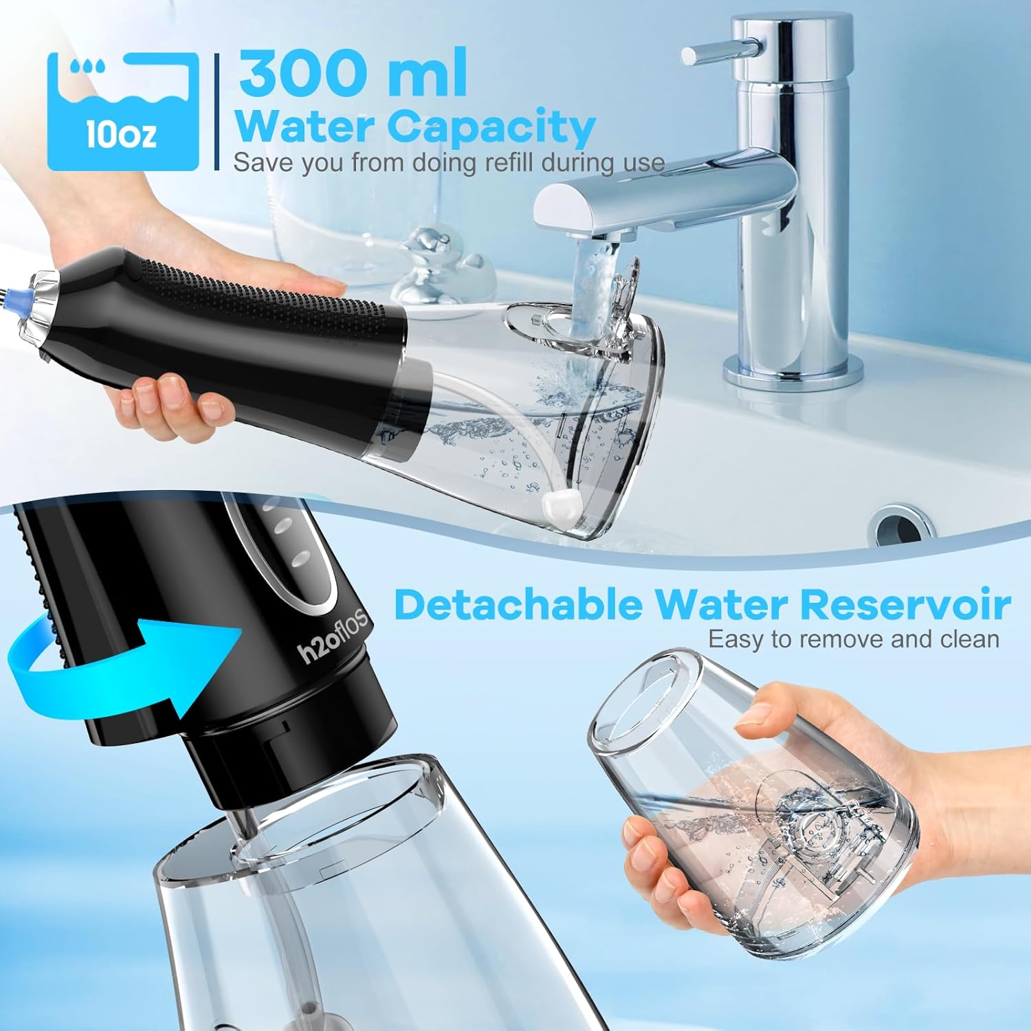 Portable Powerful Water Flosser Dental Oral Irrigator
