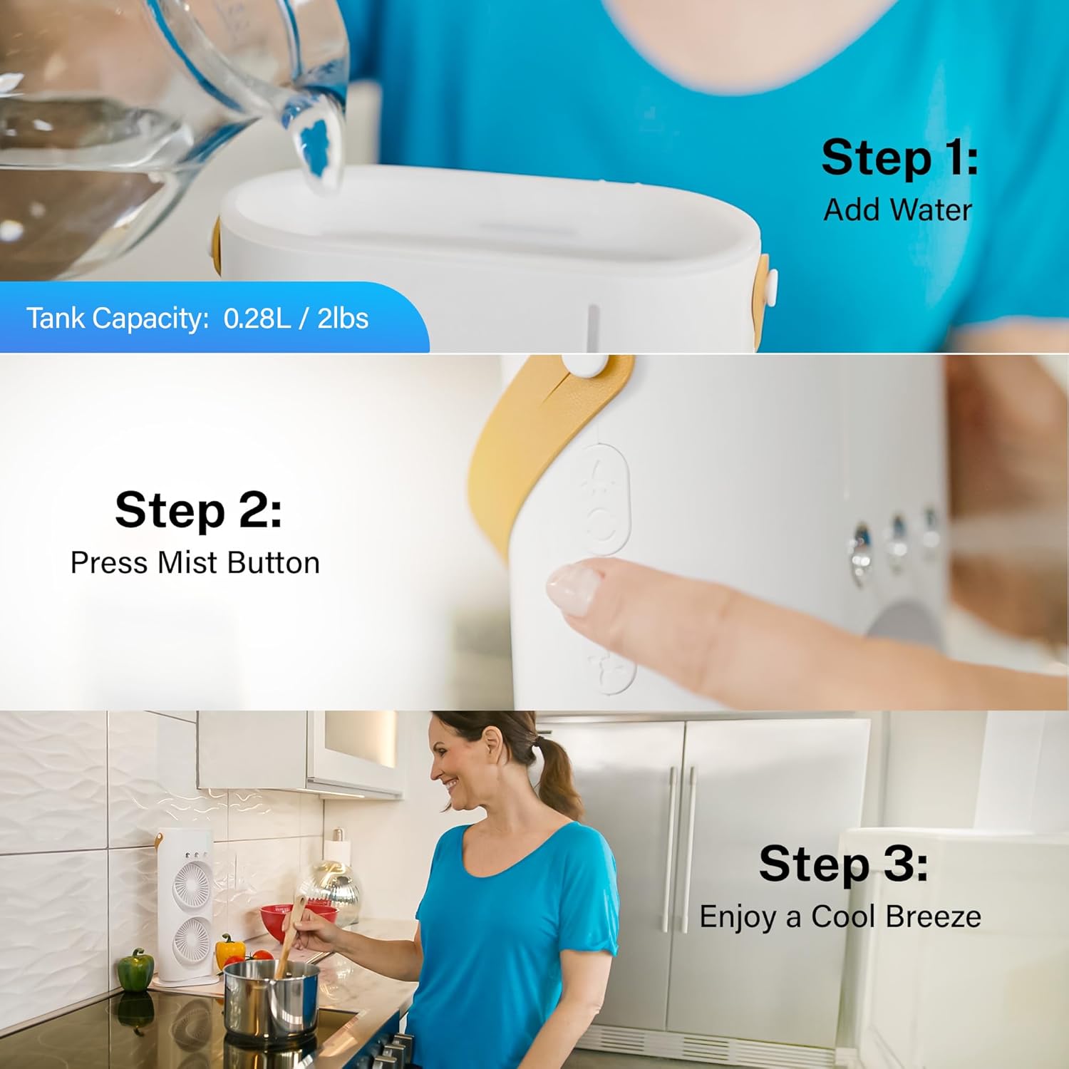 Portable Double Headed Mini Air Cooler