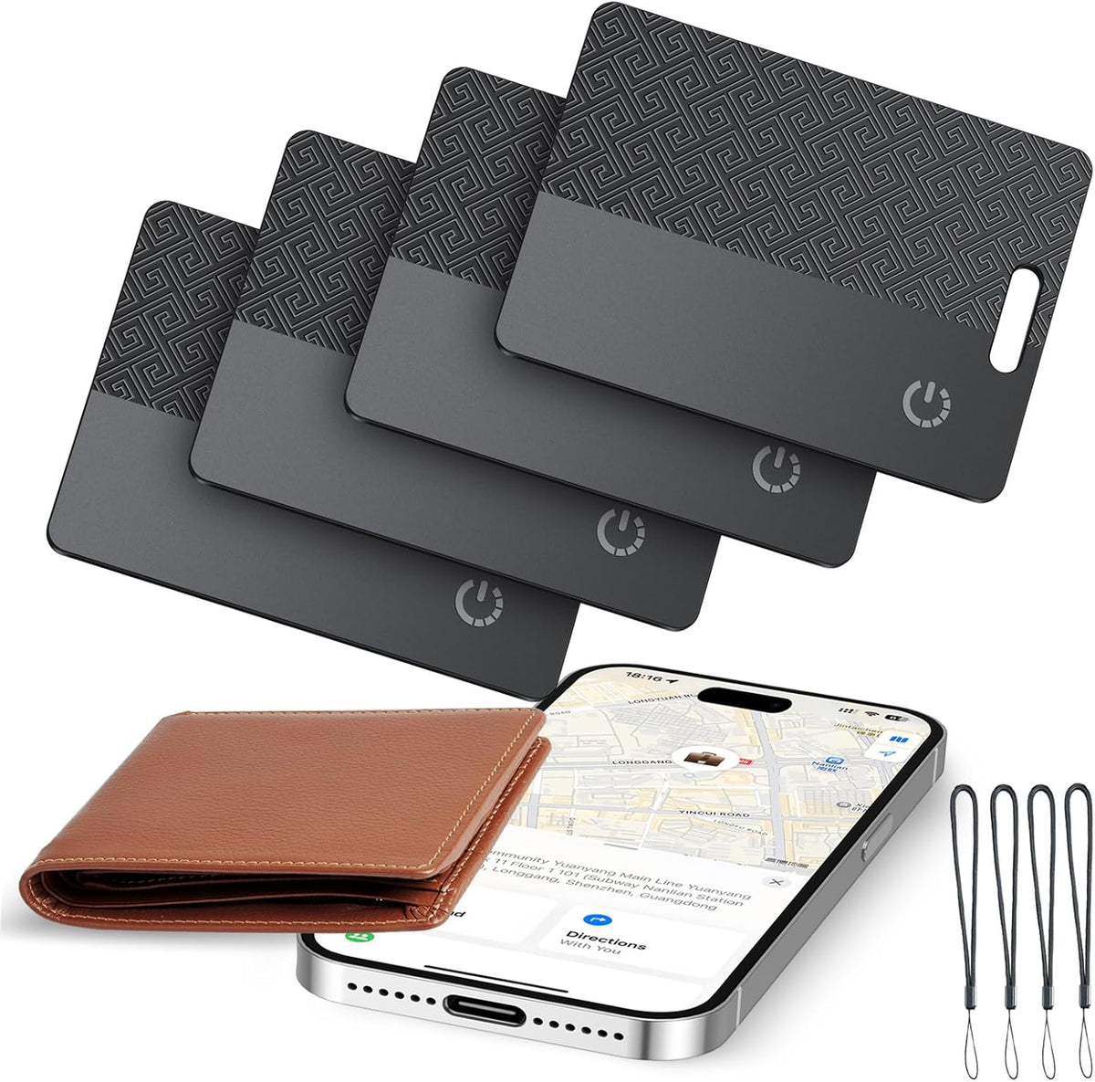 Ultra-Thin Wallet Tracker Card