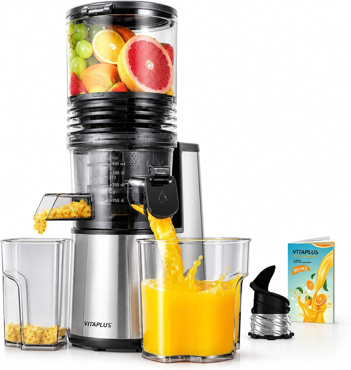 Cold Press Juicer with Stainless Steel