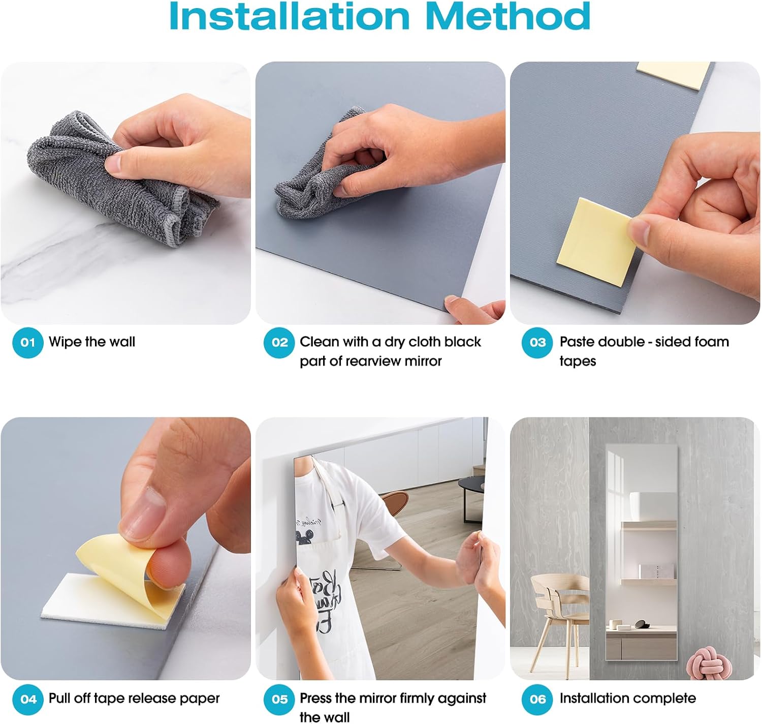 Full Length Self Adhesive Mirror