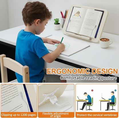 Adjustable Reading Stand – White