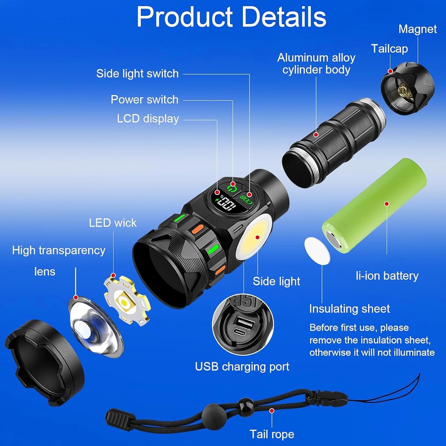 Rechargeable High Flashlights