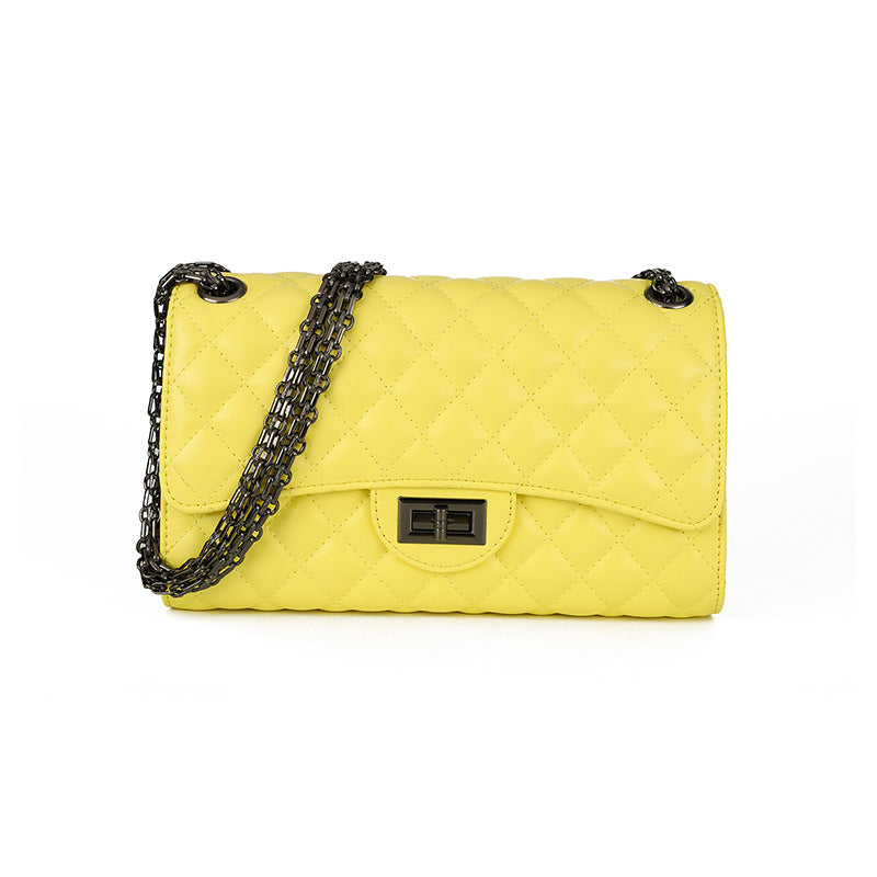 2025 New European and American Fashion Trendy Diamond Plaid Chain Bag Chanel Style Women's Bag Shoulder Crossbody Bag Women's Bag Small Bag