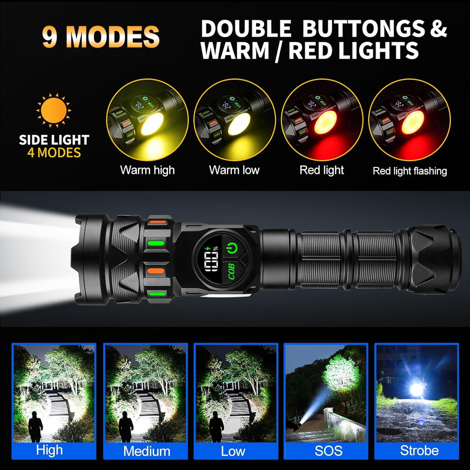 Rechargeable High Flashlights