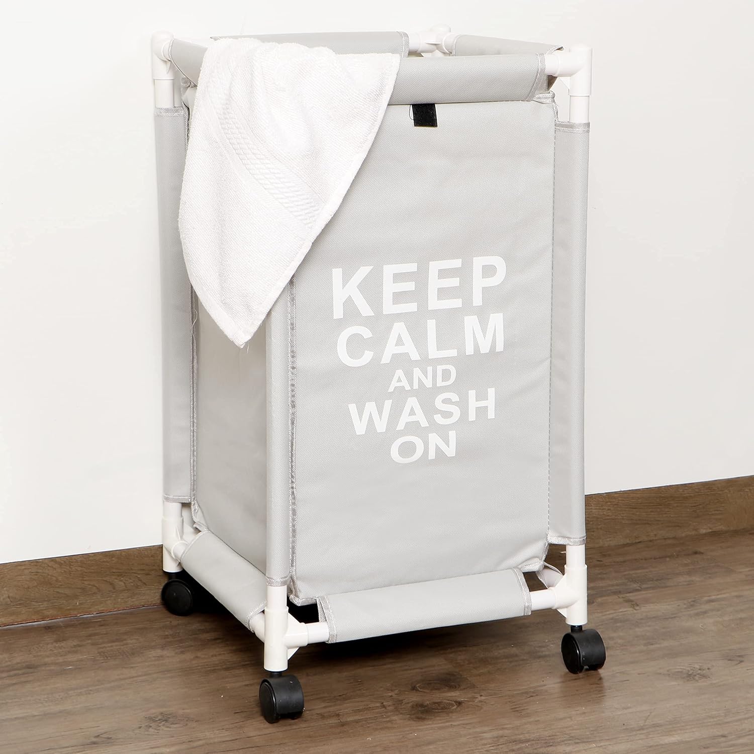 Fabric Laundry Basket With Wheels