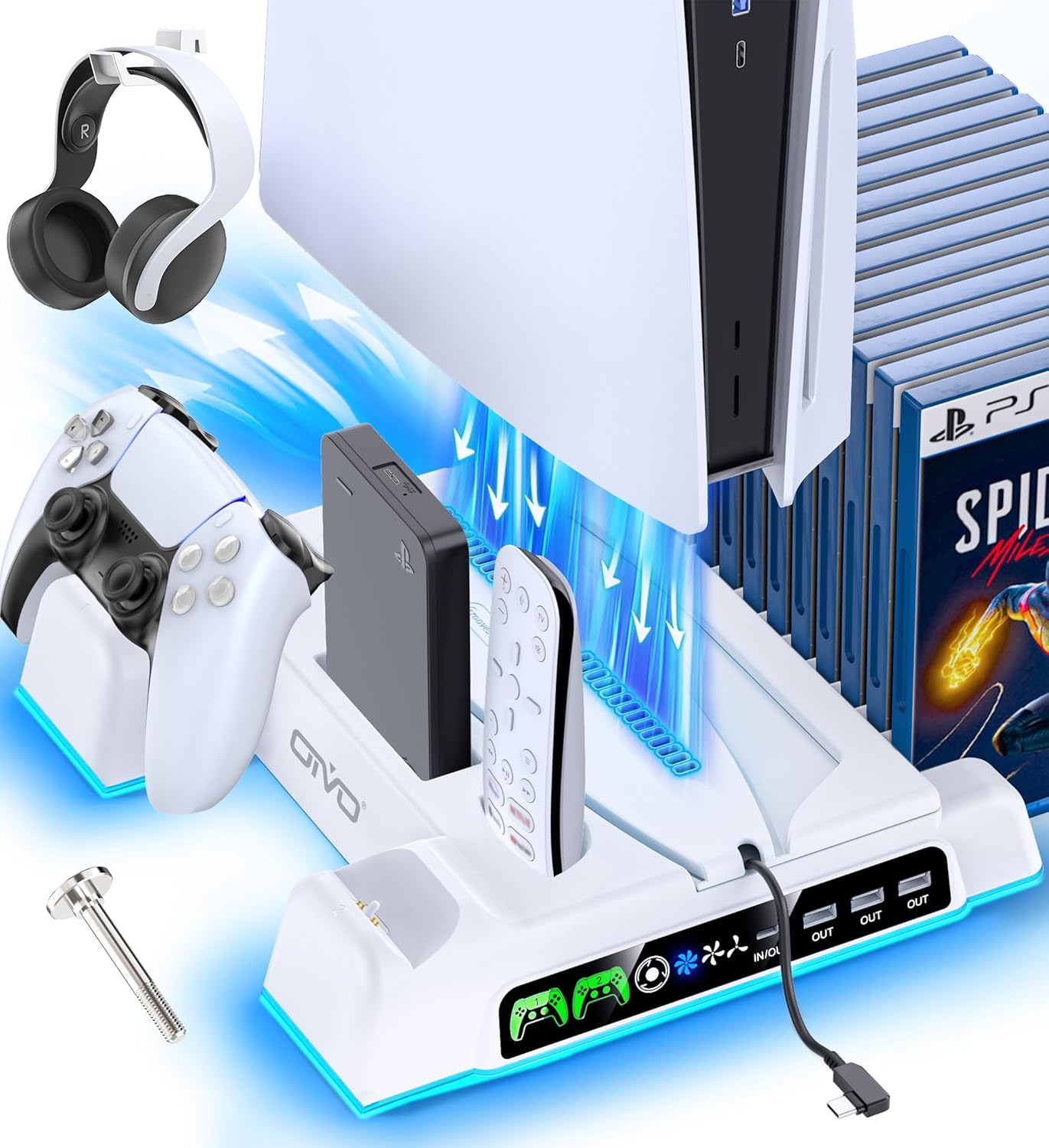PS5 Cooling Stand Charging Station