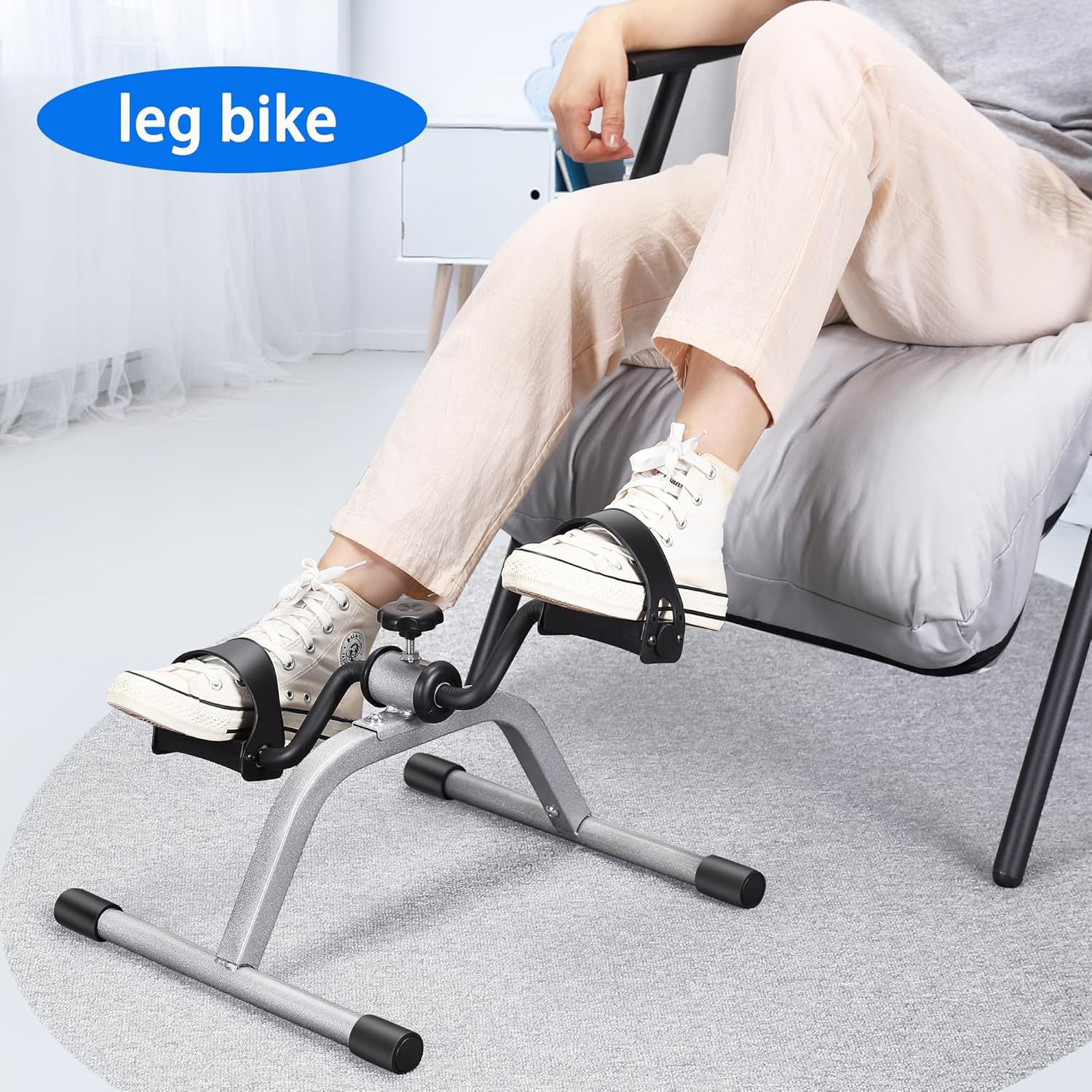 Pedal Exerciser Mini Exercise Bike for Leg and Arm