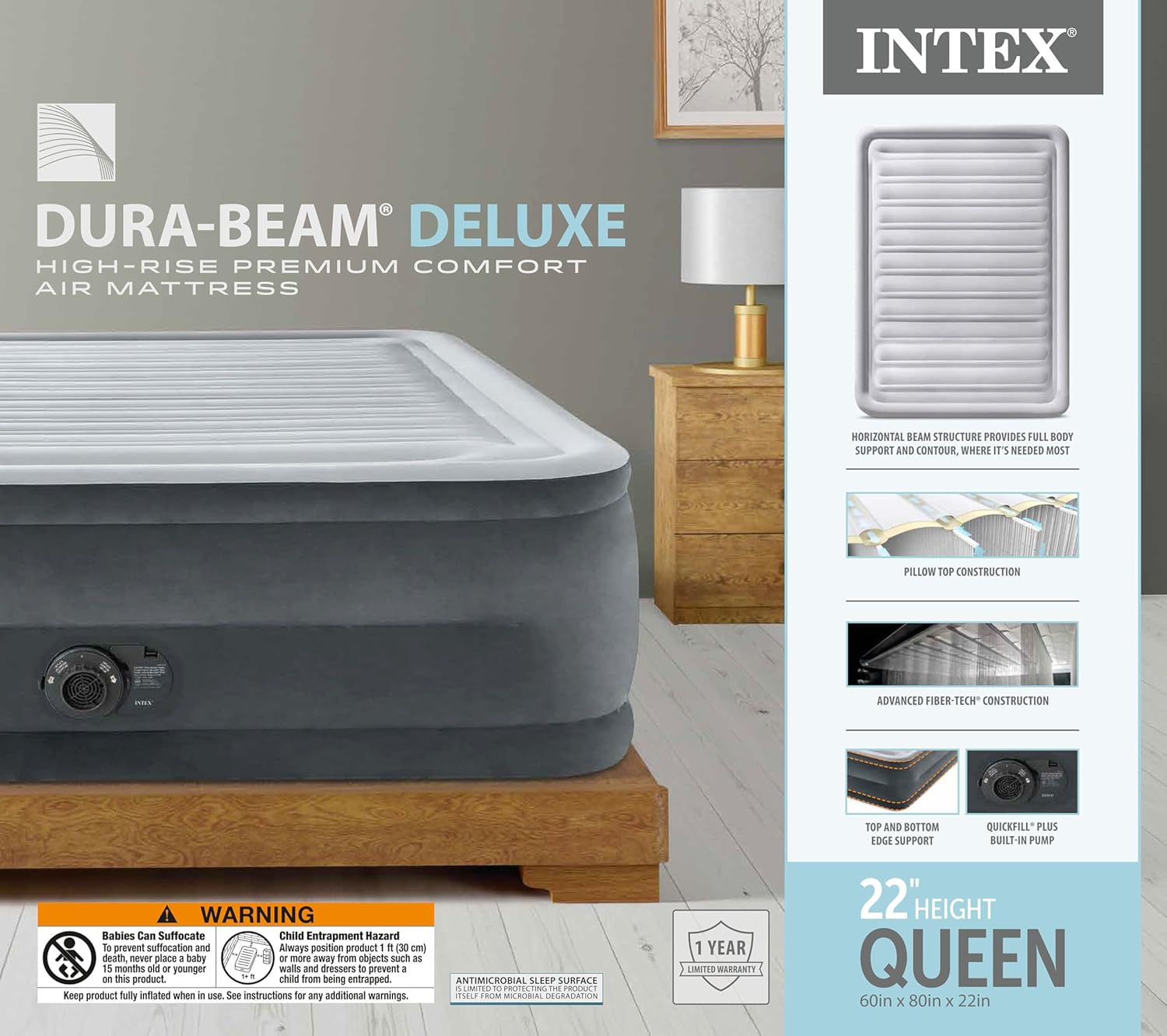 Inflatable Mattress With Built In Air Pump