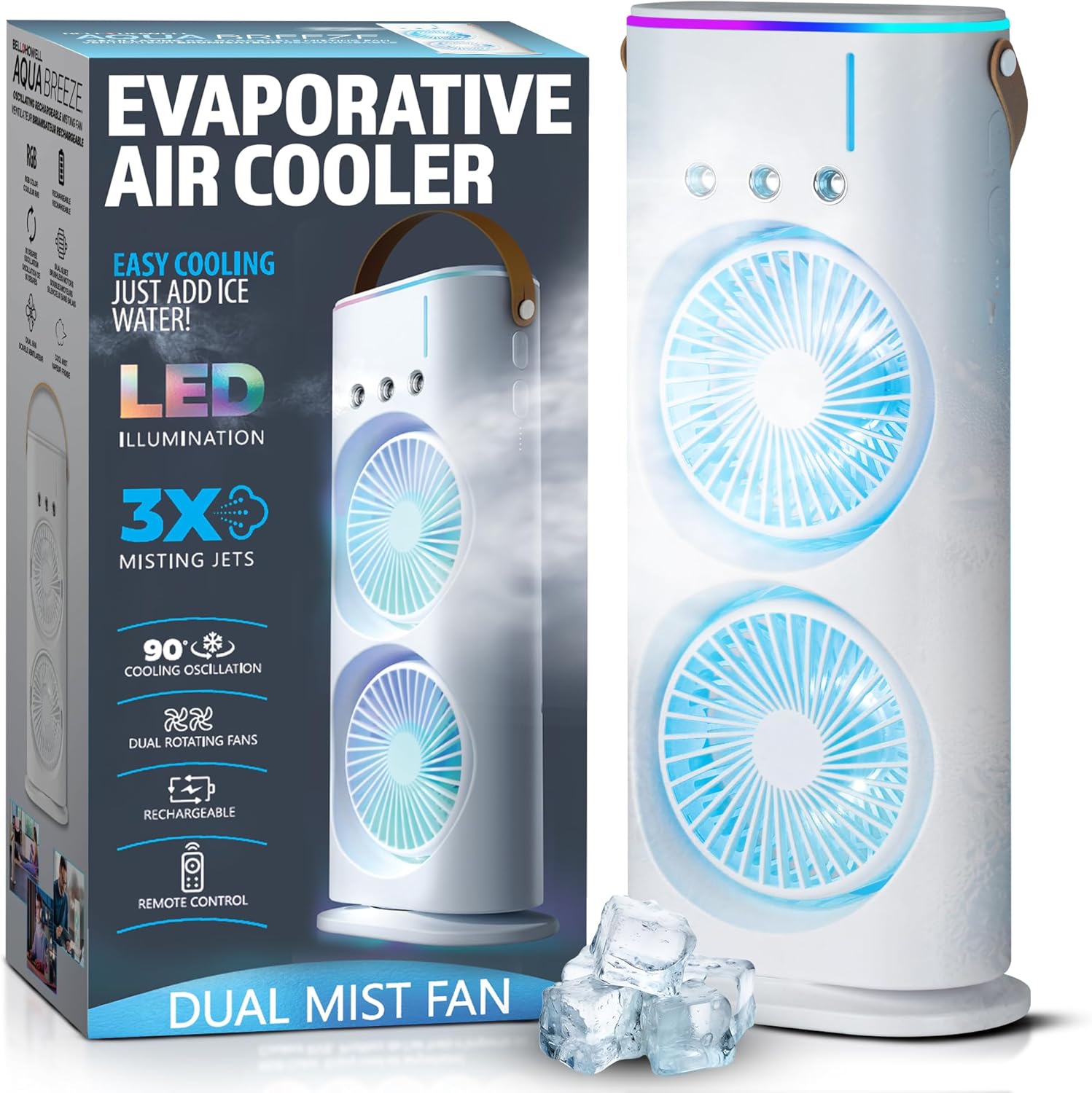 Portable Double Headed Mini Air Cooler