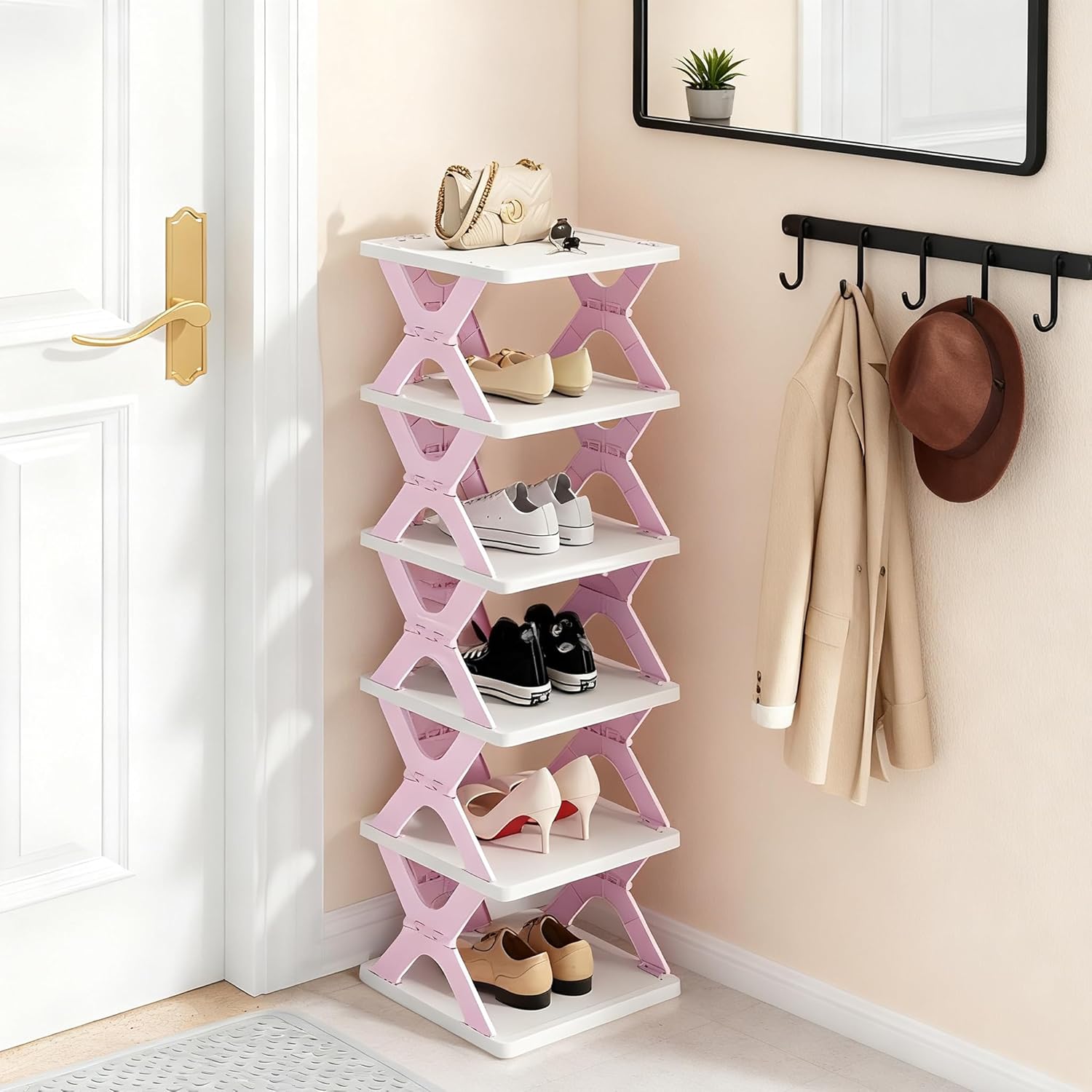 6-Tier Foldable Shoe Organizer
