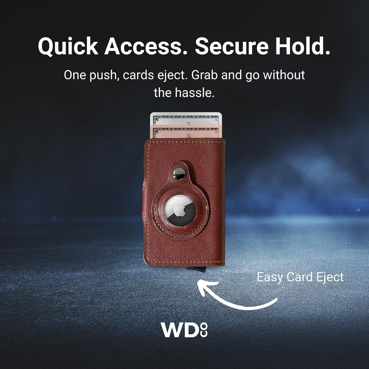 Coteci Airtag Wallet Personal Gadget Leather Slim Design