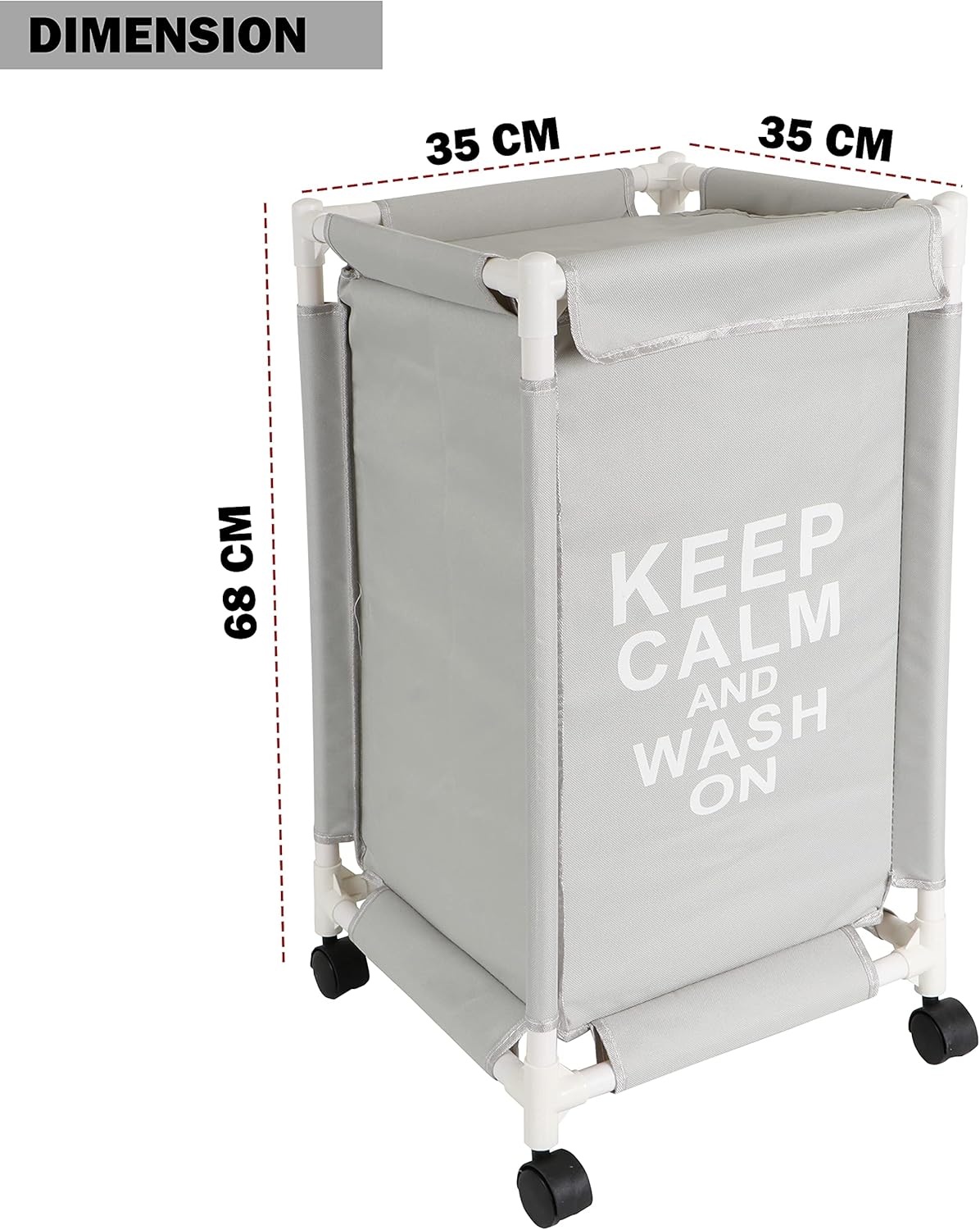 Fabric Laundry Basket With Wheels